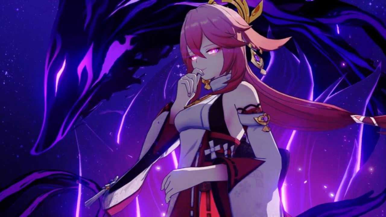 Yae miko desktop wallpapers wallpaper cave