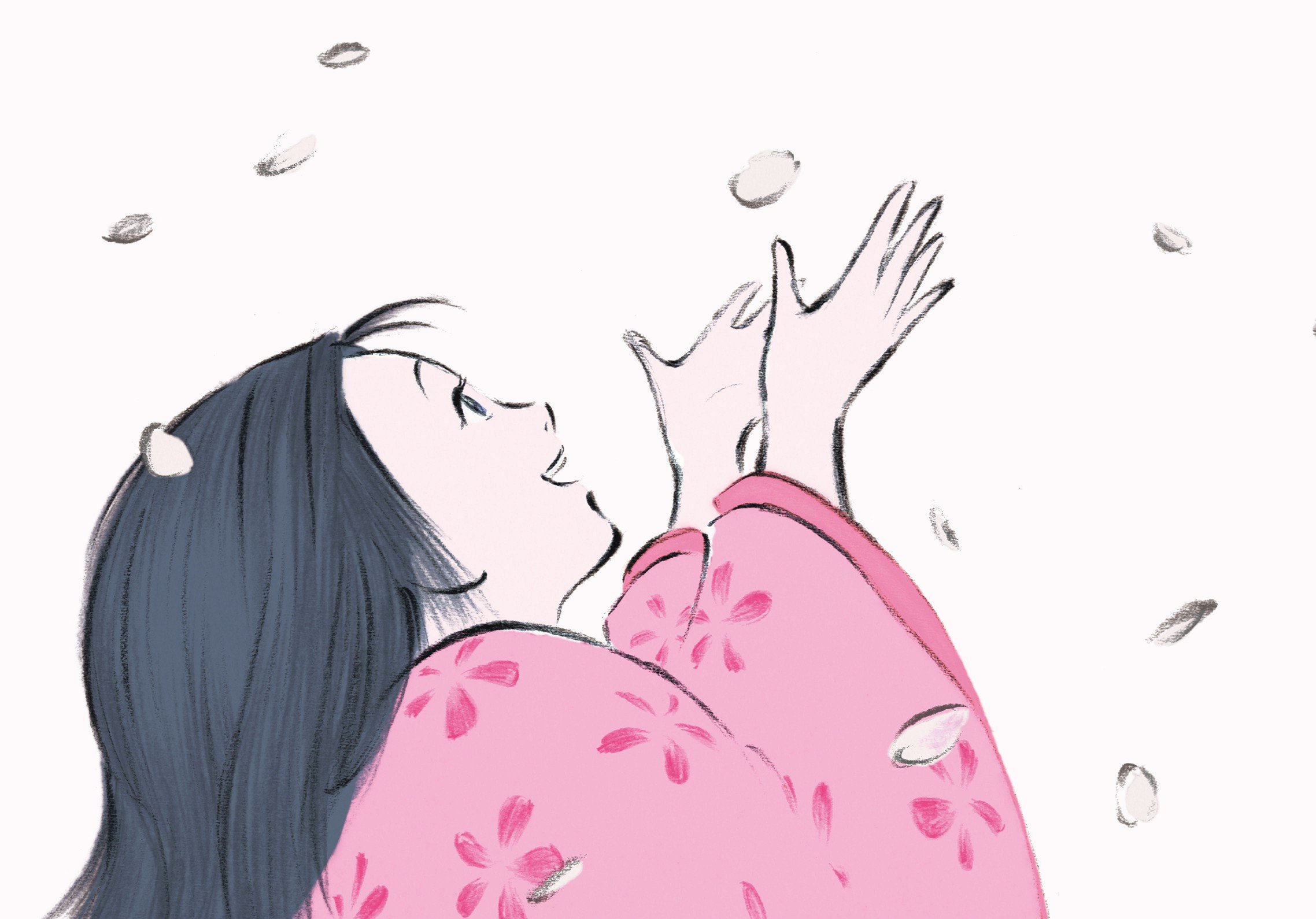 Tale Of The Princess Kaguya animation drama fantasy asian cartoon Monogatari wallpaperx1590