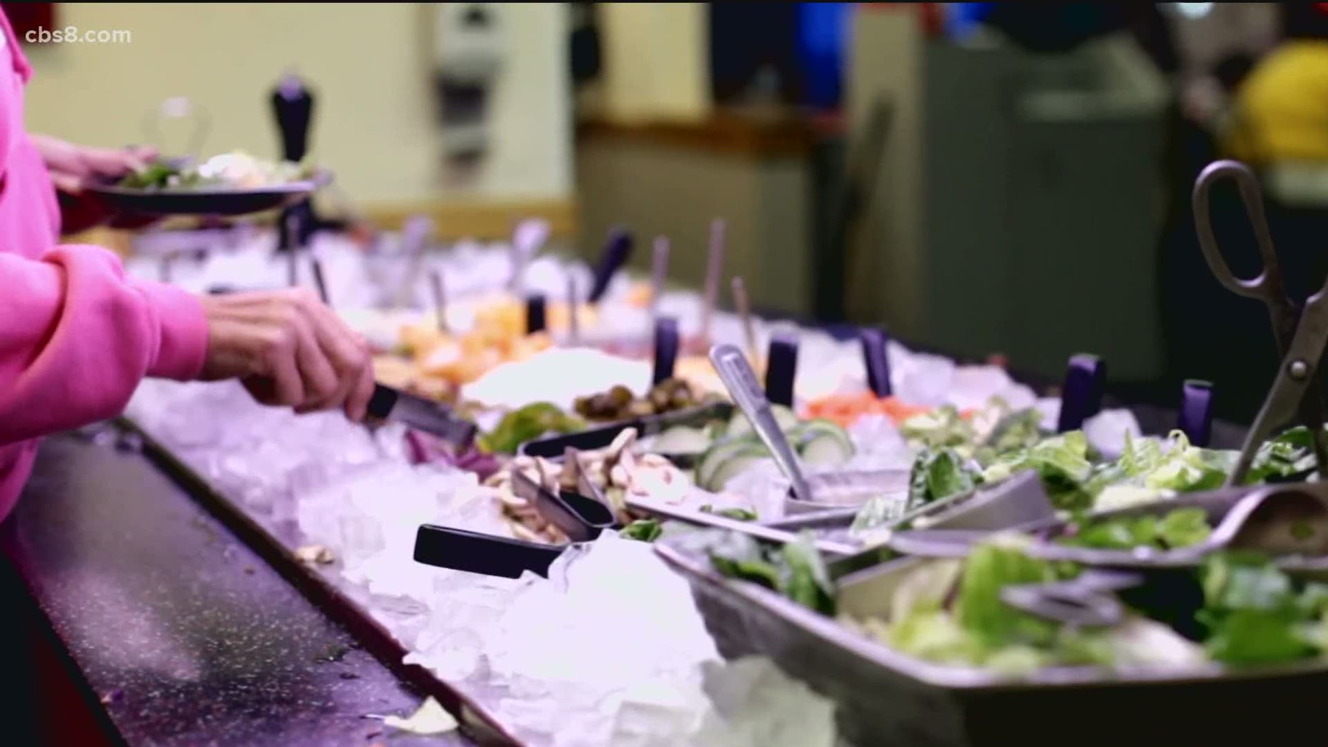 Viral video shows how quickly coronavirus spreads at a buffet