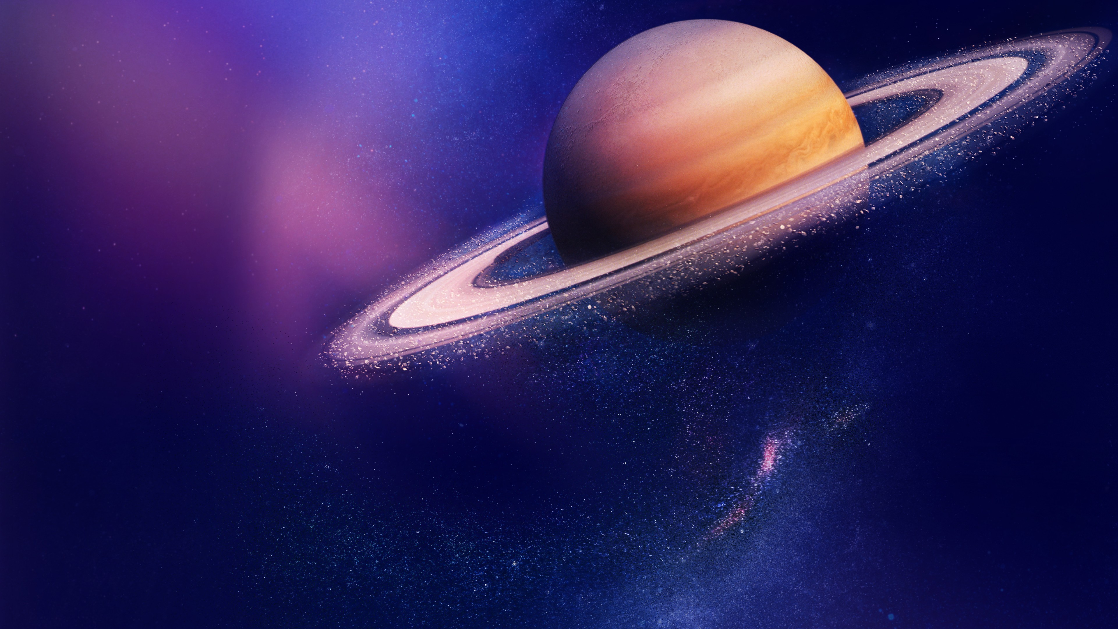 Wallpaper Saturn, planet, 4k, Space