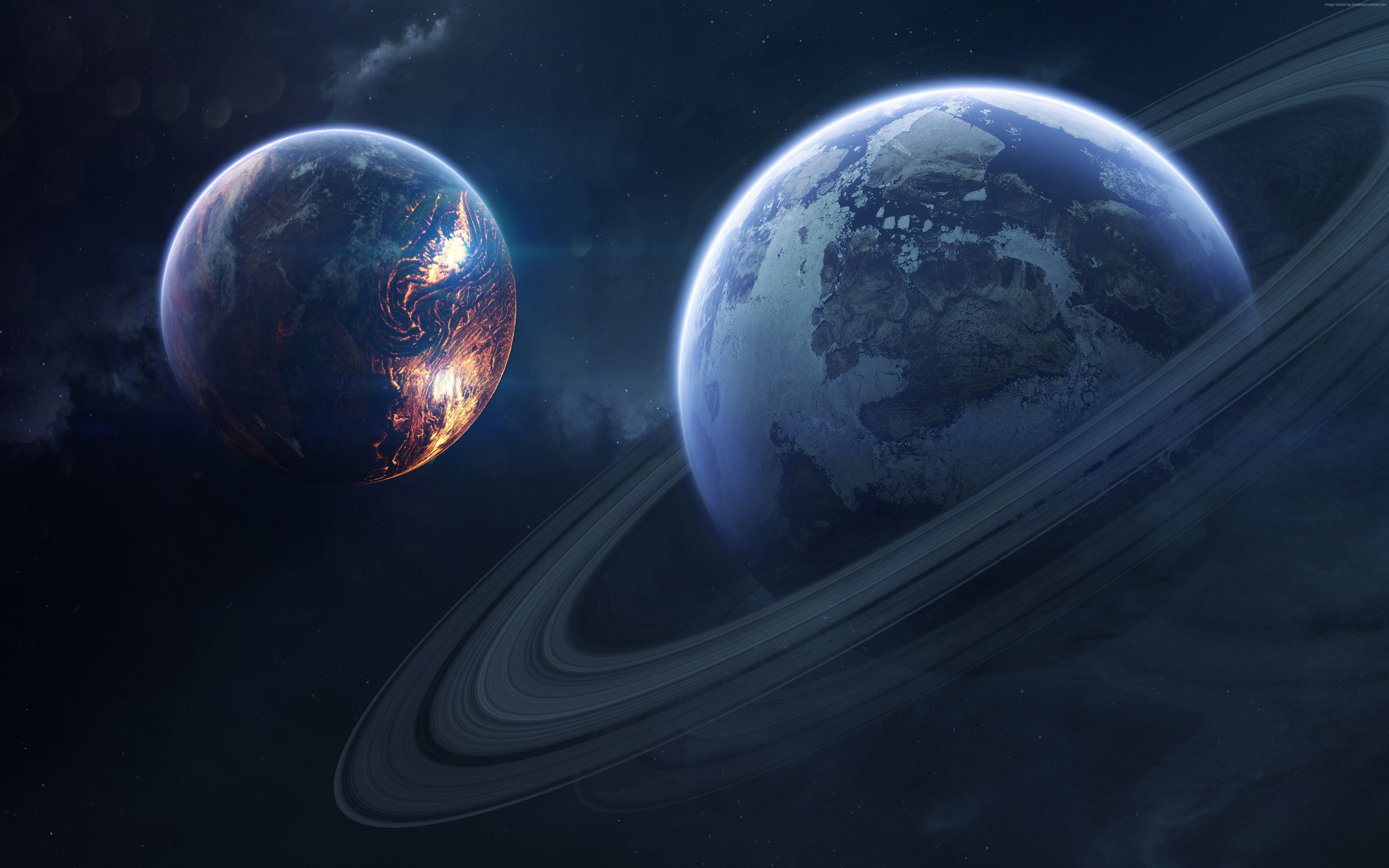 Saturn Planet 4k Wallpaper