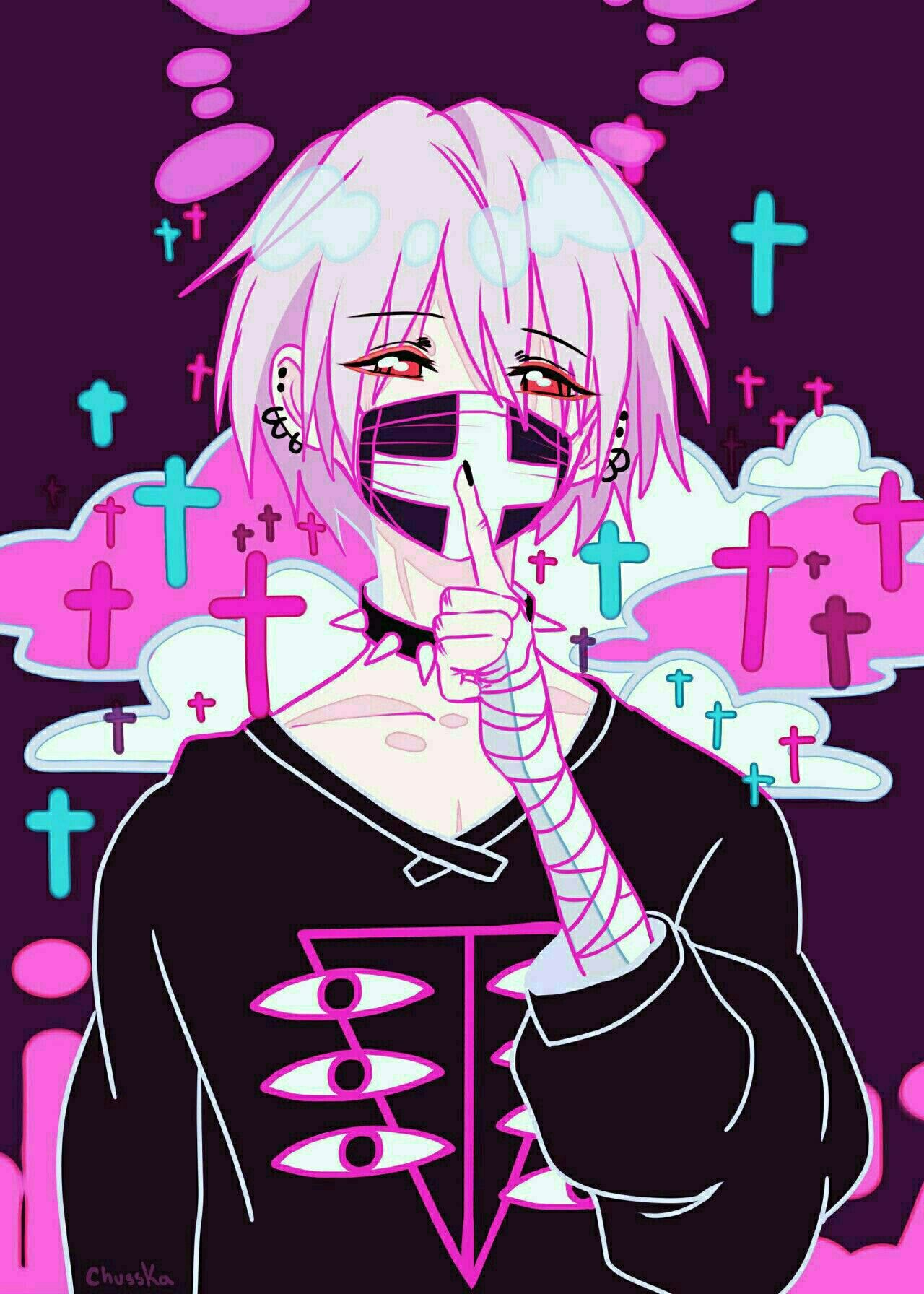 Boyss. Pastel goth art, Goth art, Kawaii art