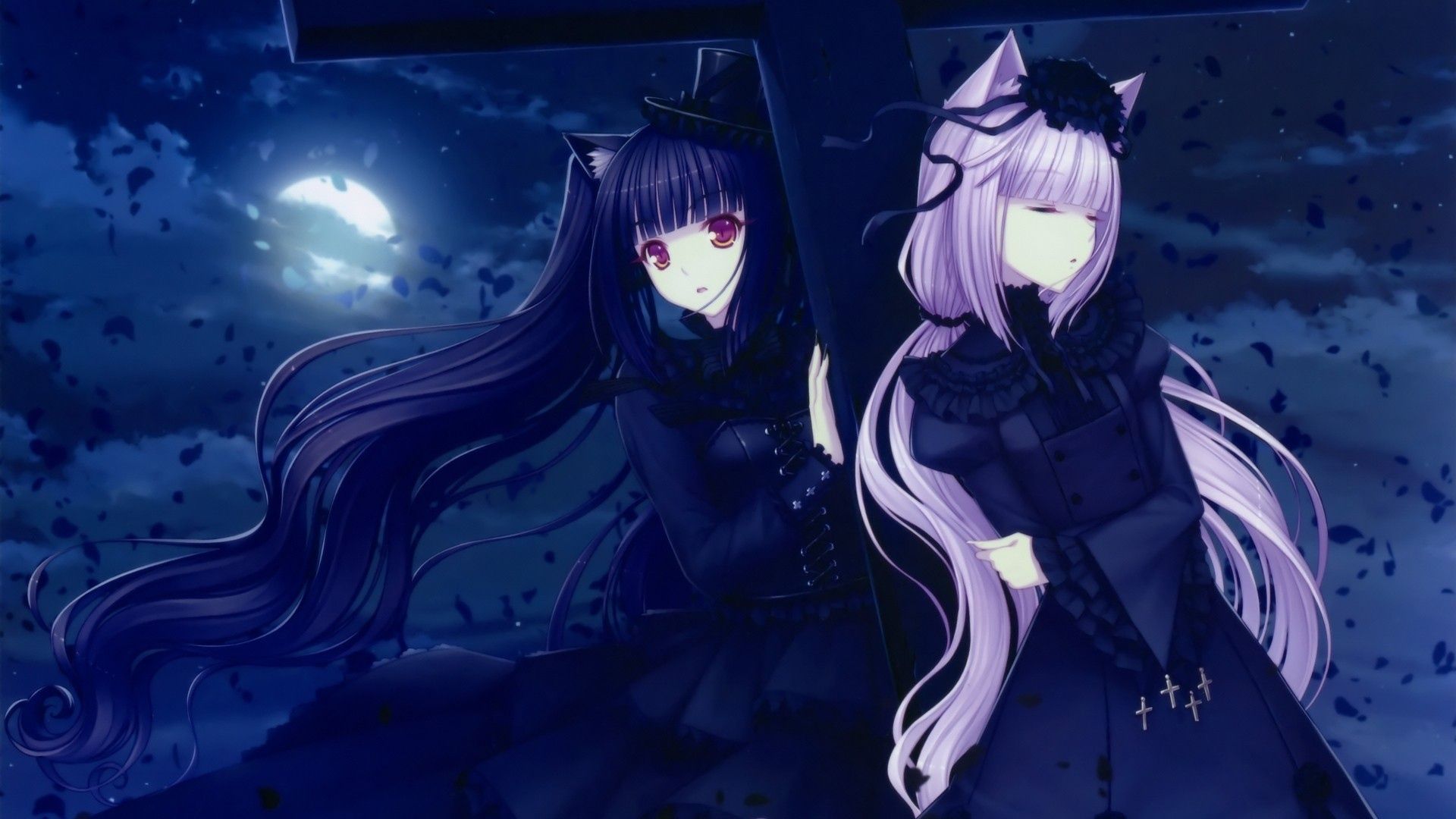 Gothic Anime Picture. Anime wolf girl, Cat girl, Nekomimi