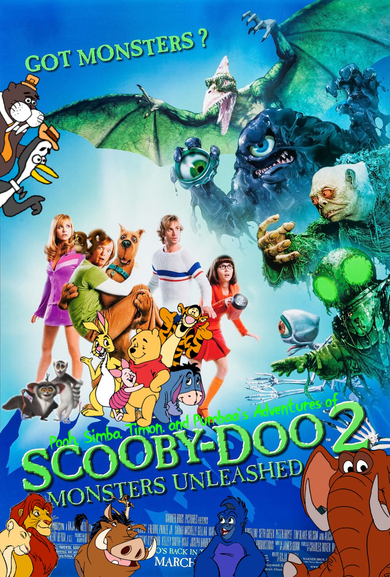 Pooh, Simba, Timon, And Pumbaa's Adventures Of Scooby Doo 2: Monsters Unleashed. Pooh's Adventures