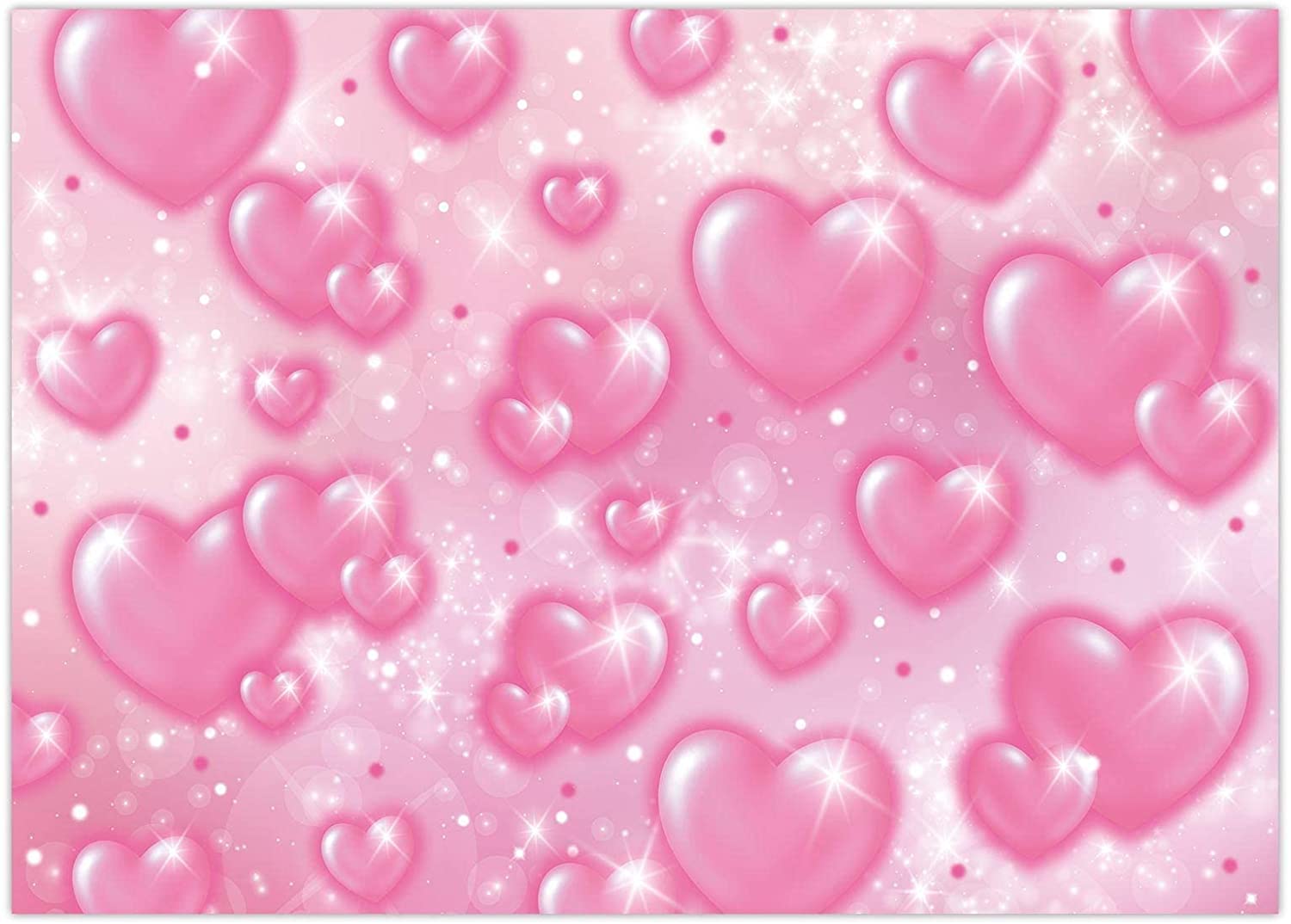 Amazon.com, Funnytree 7x5FT Early 2000s Photography Backdrop Pink Hearts Romantic Valentines Day Background Baby Shower Birthday Girl Party Banner Decor Supplies Portrait Props Photobooth Gift Newborn