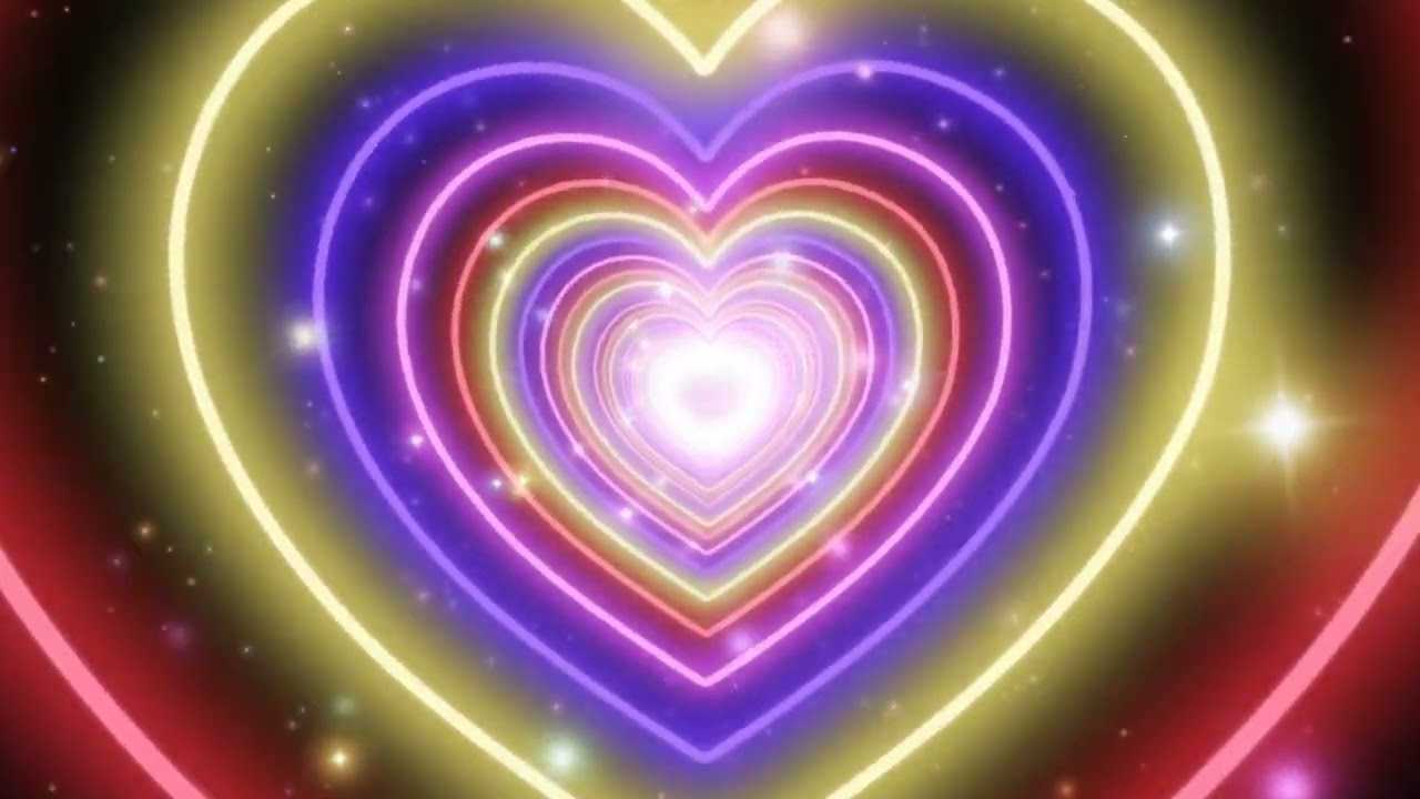 Desktop Heart Tunnel Wallpaper
