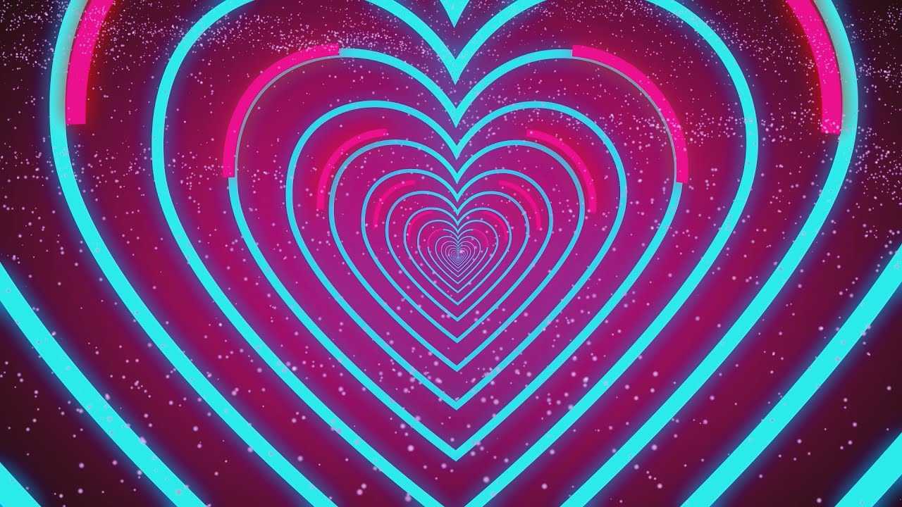 Computer Heart Tunnel Wallpaper