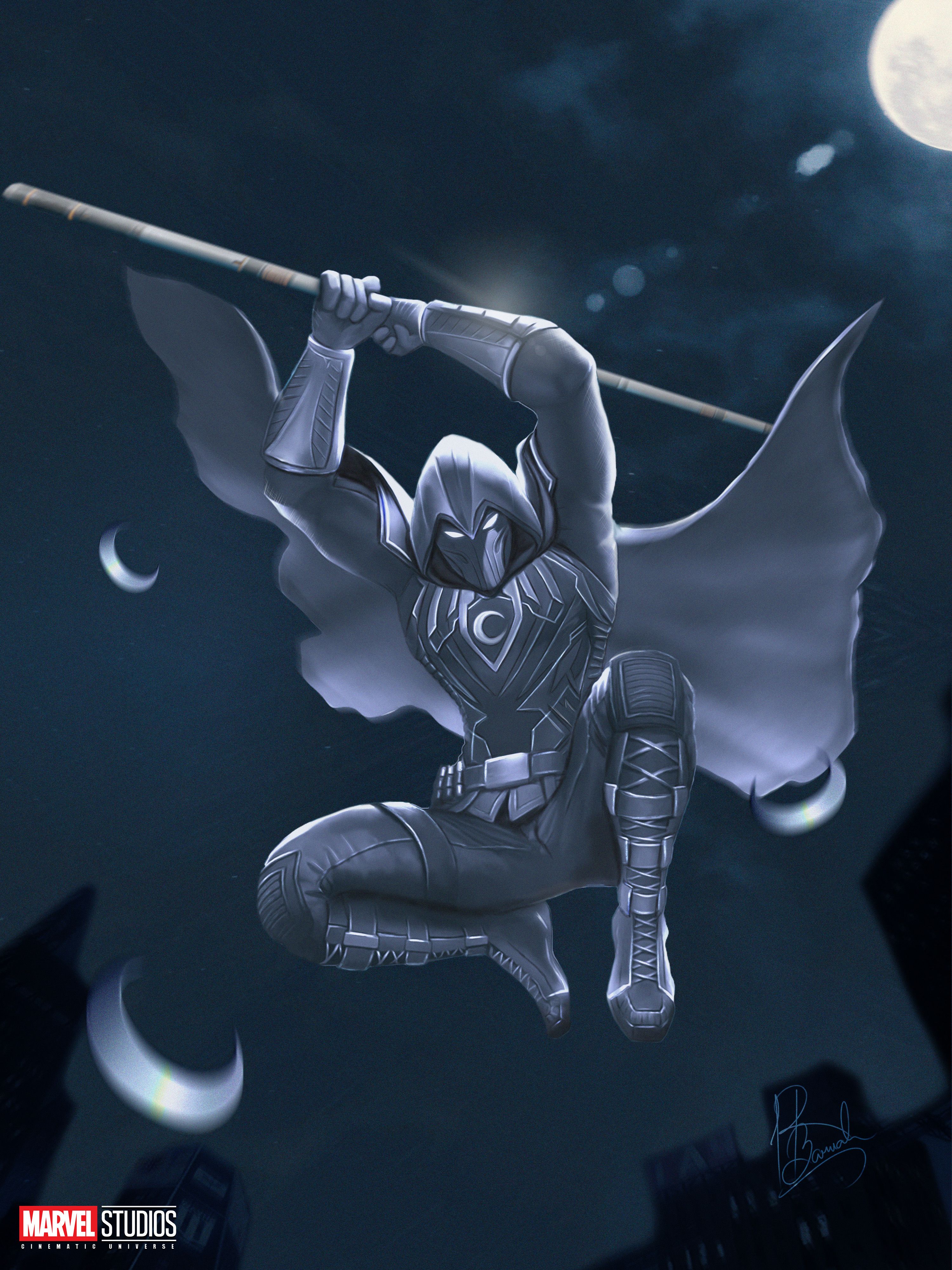 Moon Knight Concept. Marvel moon knight, Moon knight, Marvel concept art