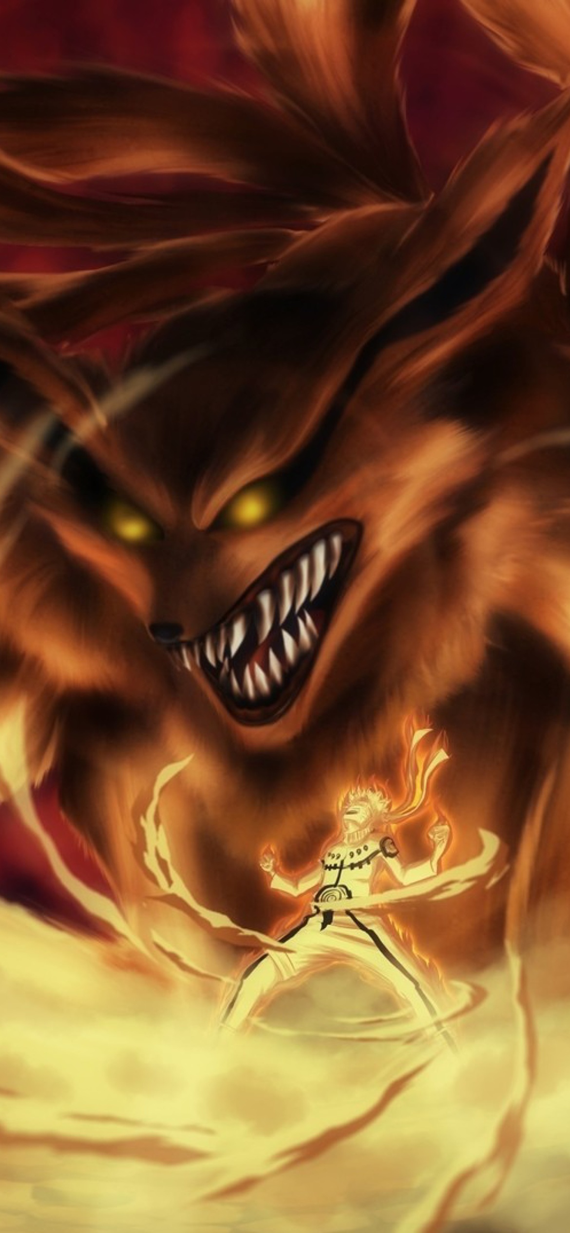 Naruto vs Sasuke Wallpaper for iPhone 12 Pro