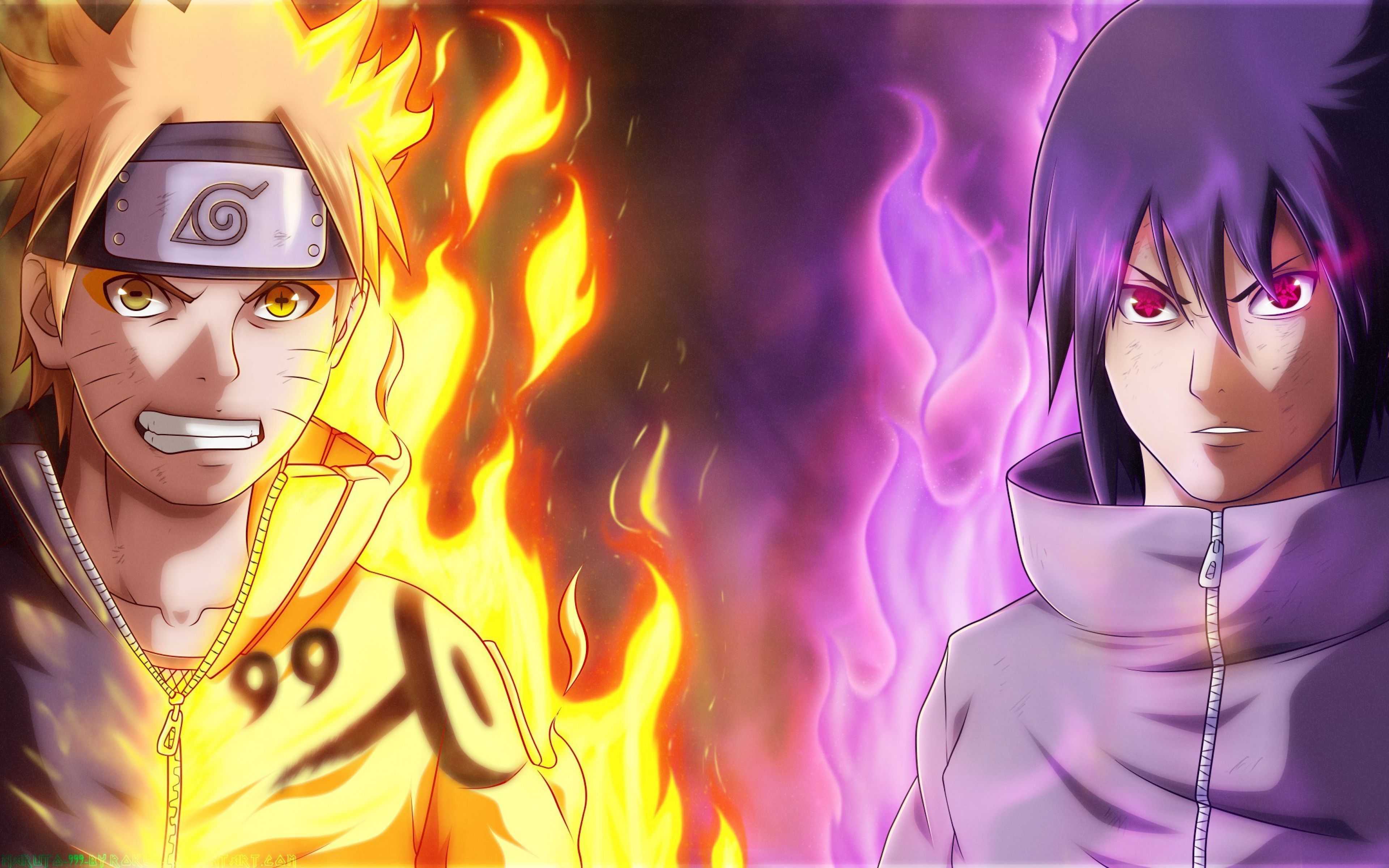 Naruto and Sasuke Wallpaper