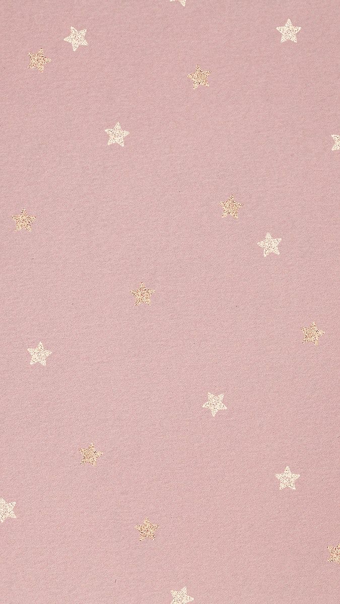 Gold star pattern on a pink background. free image / NingZk V. Pink wallpaper background, Pink wallpaper iphone, Cute pink background