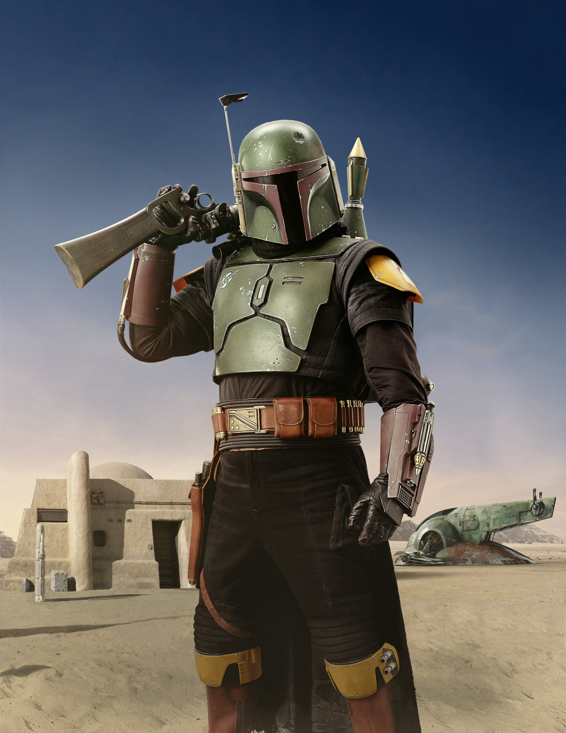Textless Image of The Book of Boba Fett Key Art and Empire Magazine January 2022 Newsstand Cover