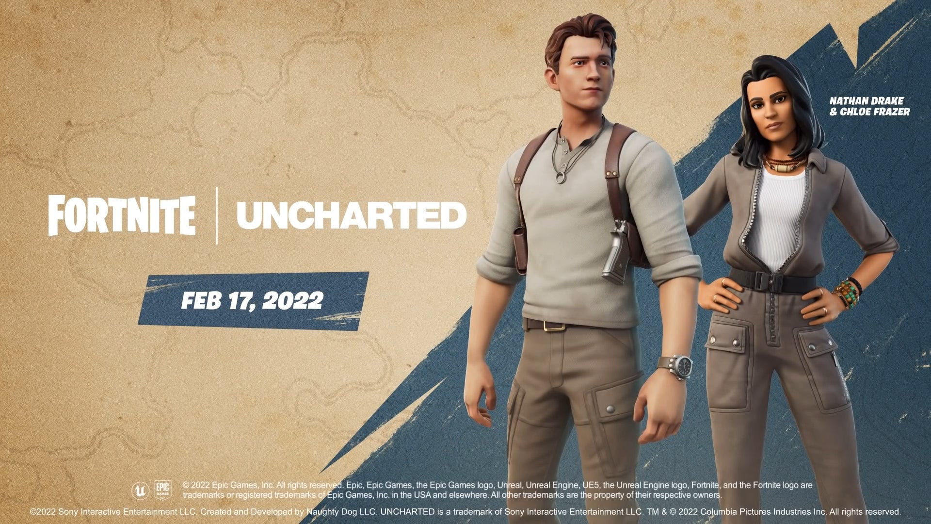 Uncharted's Nathan Drake and Chloe Frazer Seek a Fortune on the Fortnite  Island