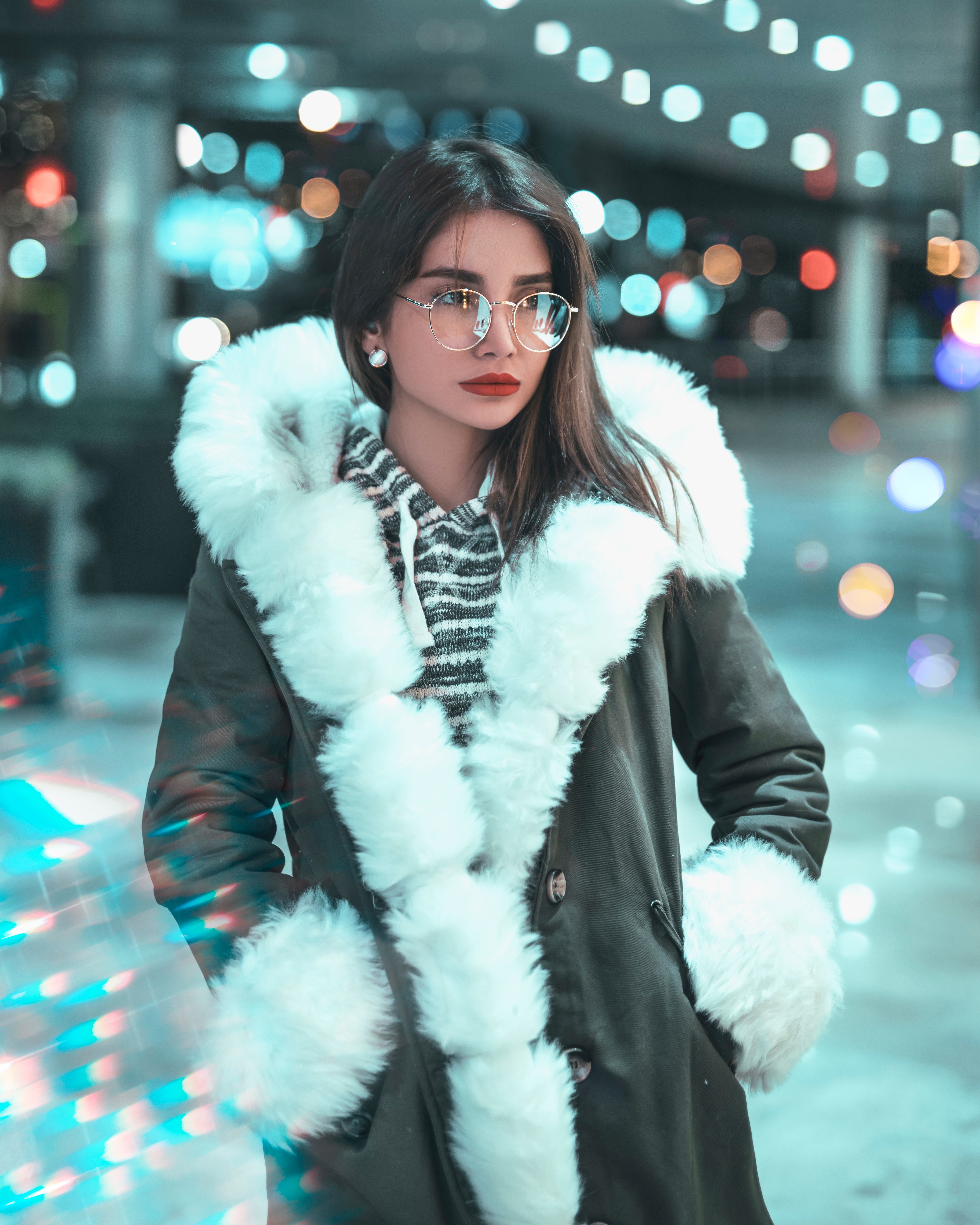 Photo of Woman Wearing Fur Coat · Free
