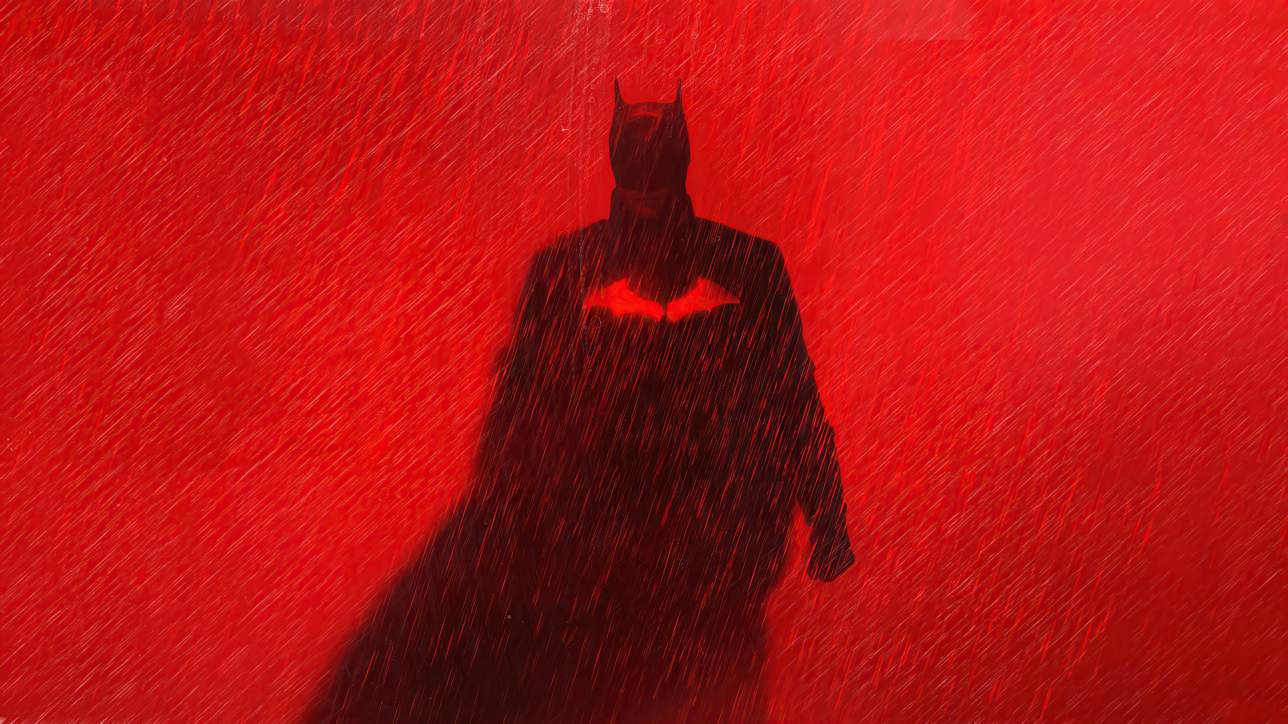 Wallpaper red glow, batman, art desktop wallpaper, hd image