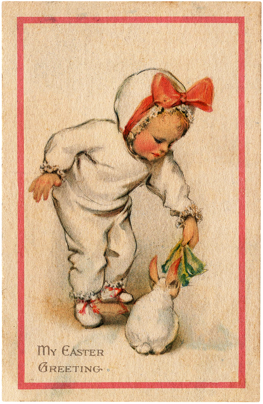 Easter Children with Animals Image! Graphics Fairy