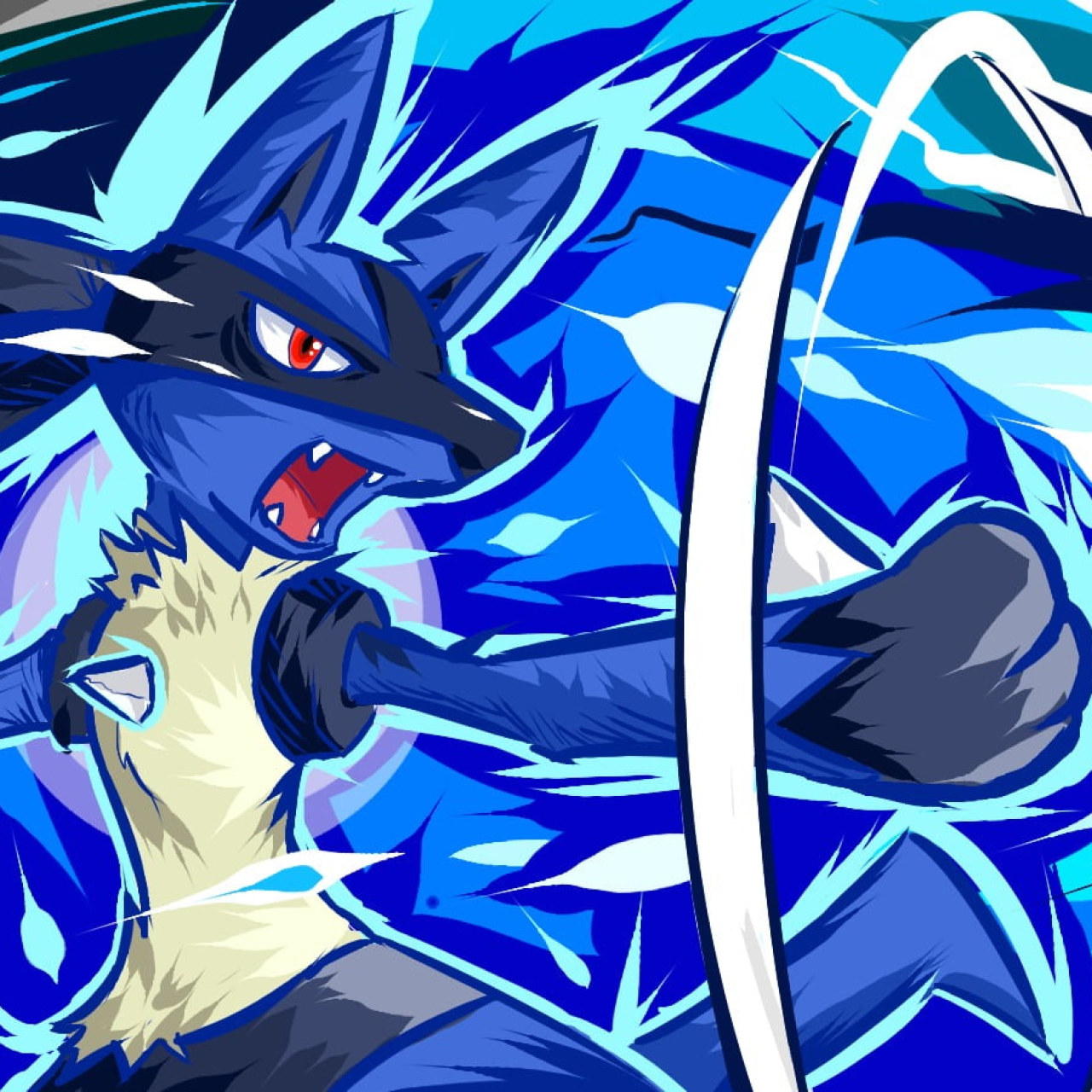 Wallpaper Pokemon Riolu Illustration, Pokémon, Nintendo • Wallpaper For You