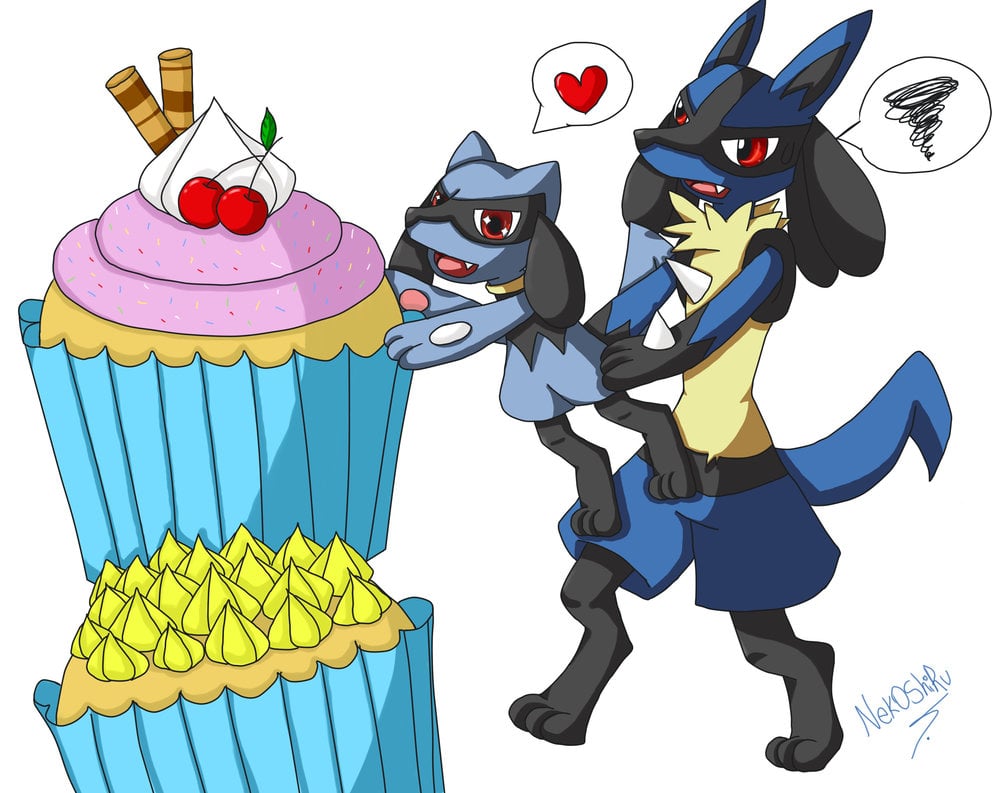 cute riolu and lucario