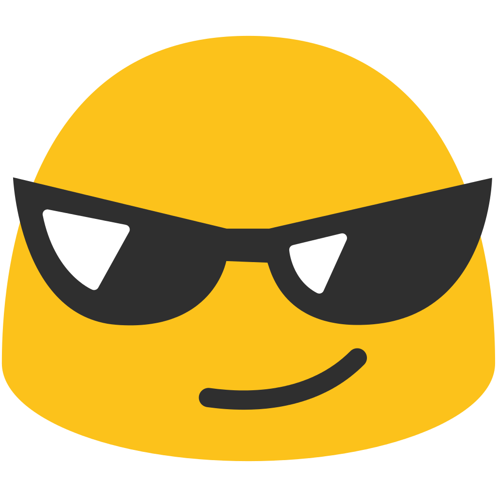 Sunglasses Emoji transparent PNG