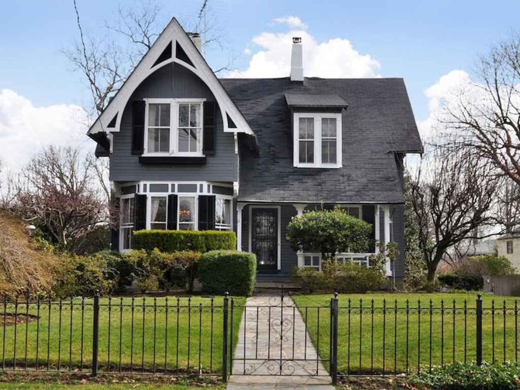 Modern Black Victorian House