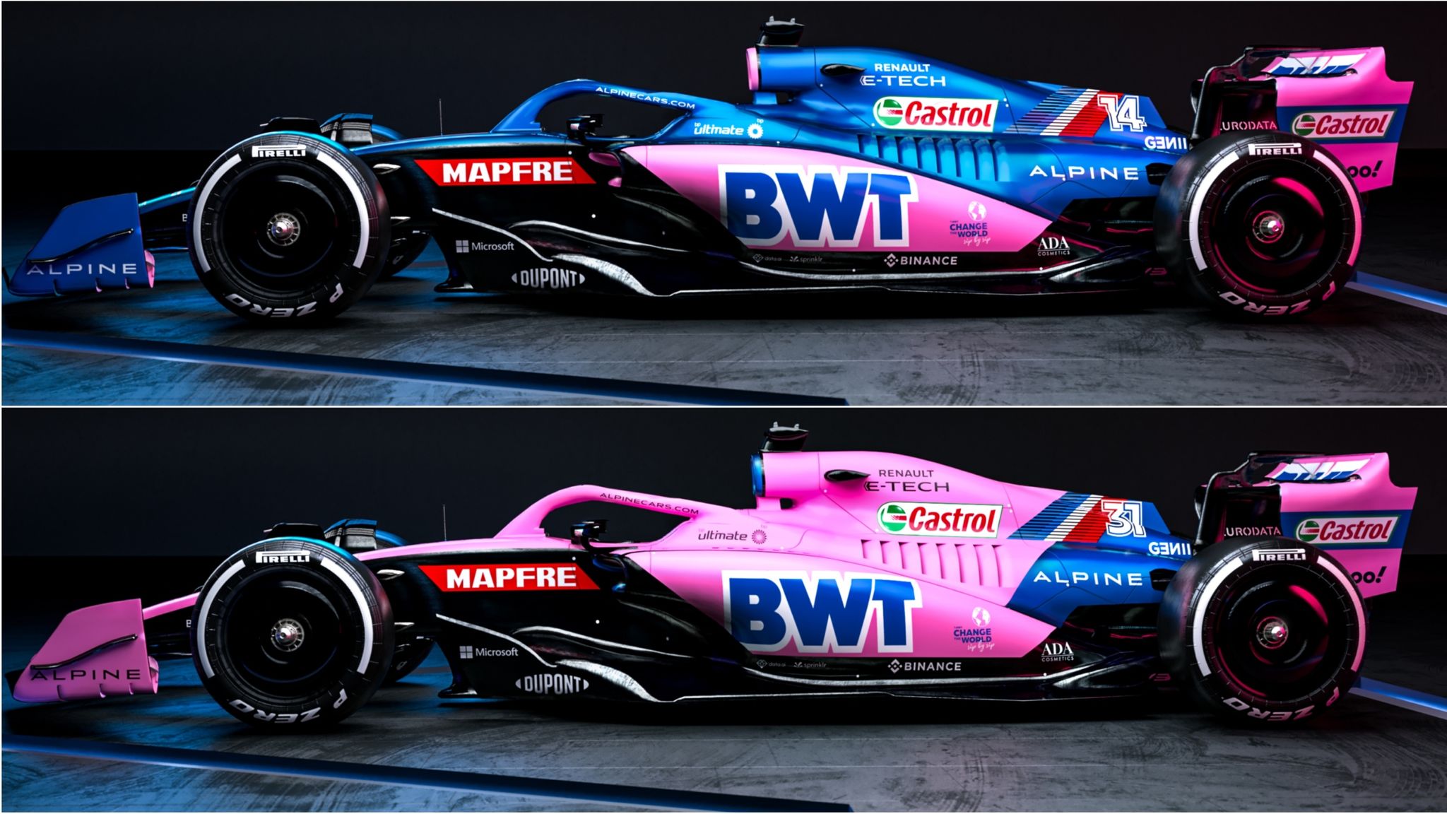 Alpine launch 2022 F1 car: Striking new blue and pink look revealed with colour 'flip' plan in place