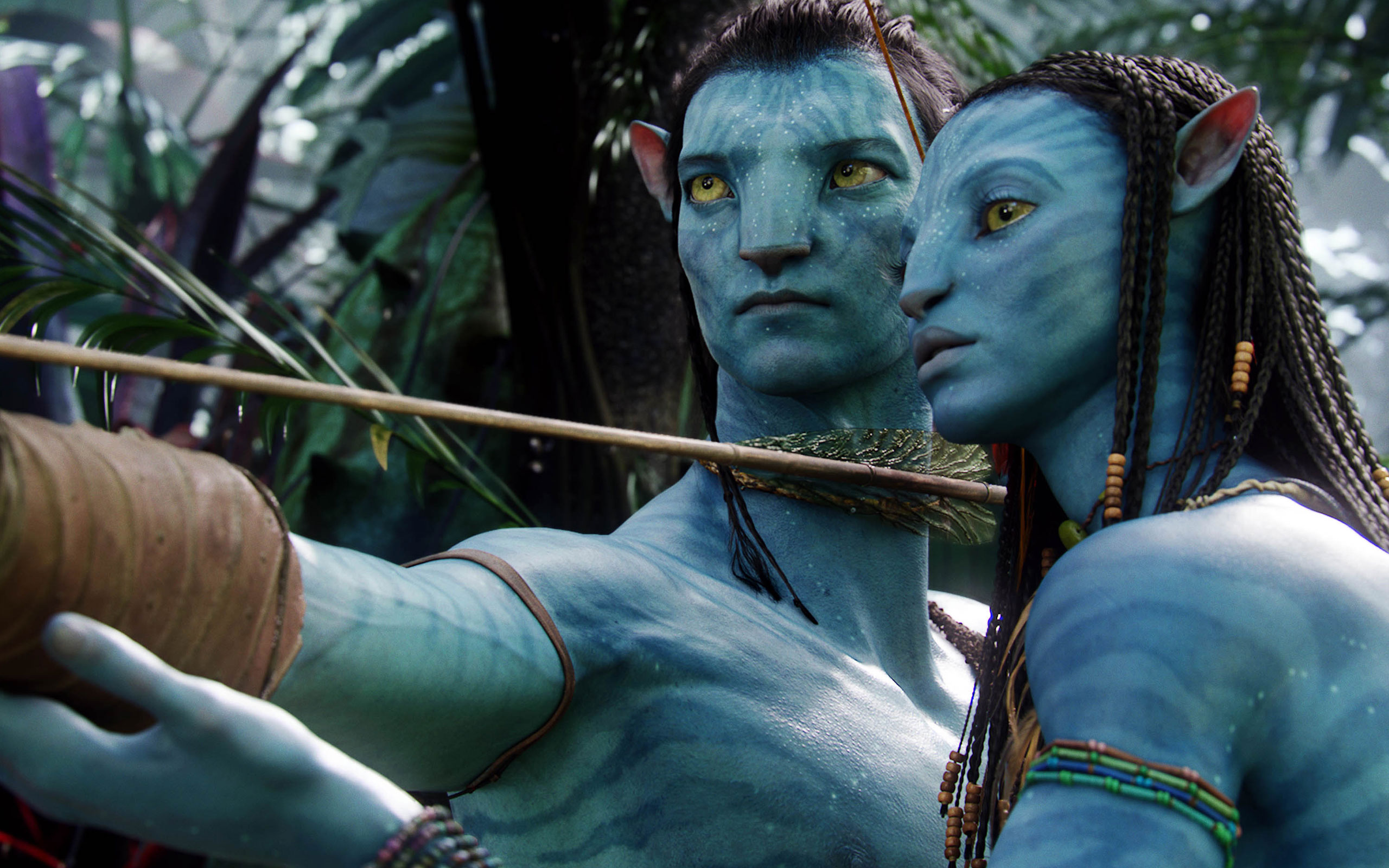 Jake Sully Neytiri In Avatar Wide Wallpaper