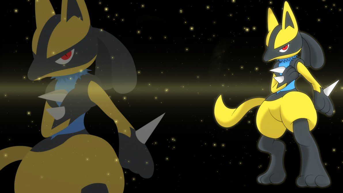 Shiny Lucario, shiny riolu and lucario pokemon HD phone wallpaper