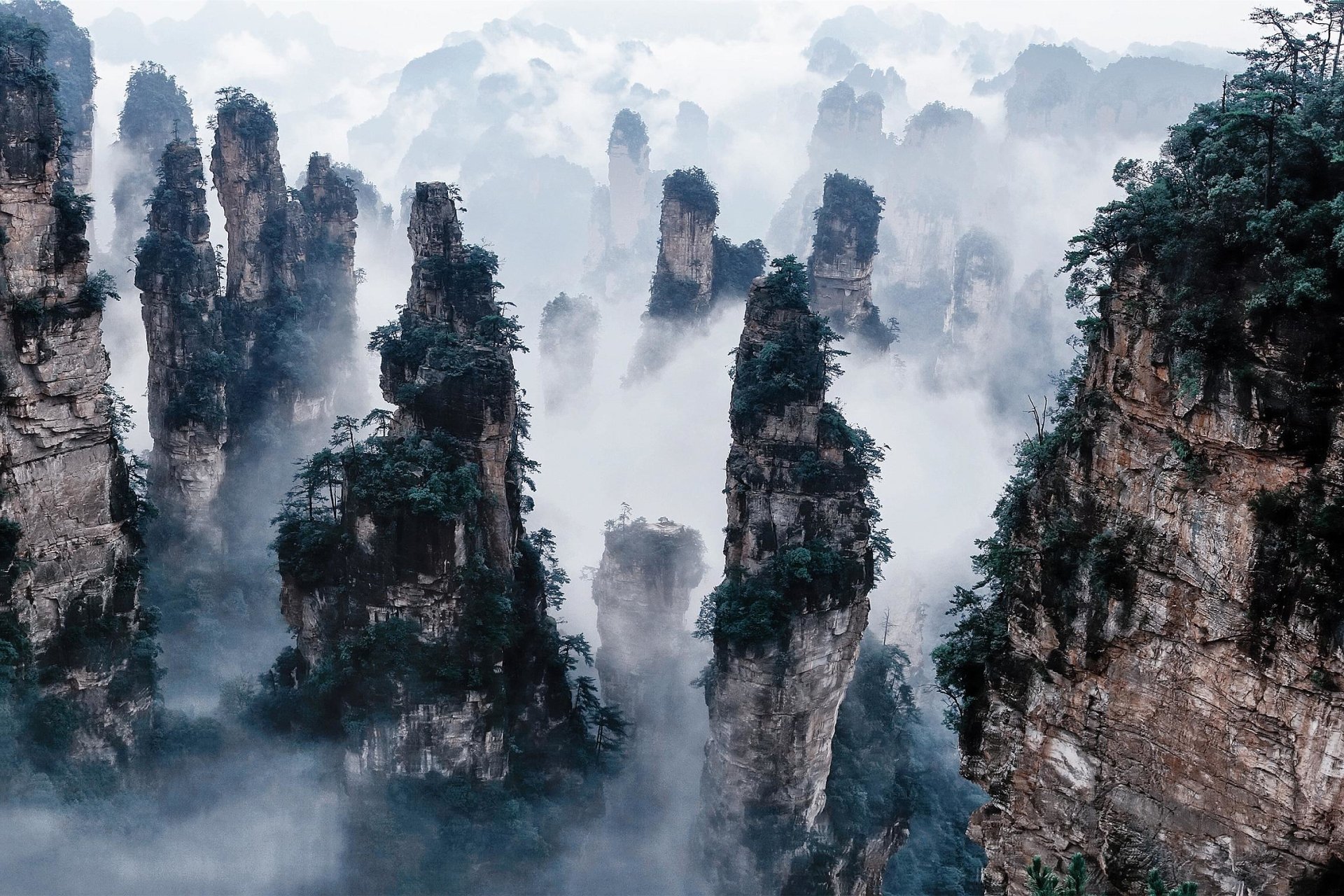 Zhangjiajie National Forest Park HD Wallpaper and Background Image