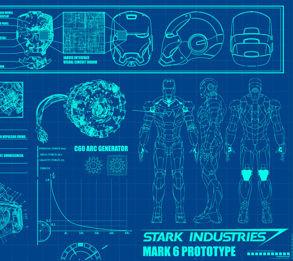 Iron Man Blueprint Wallpaper Free Iron Man Blueprint Background