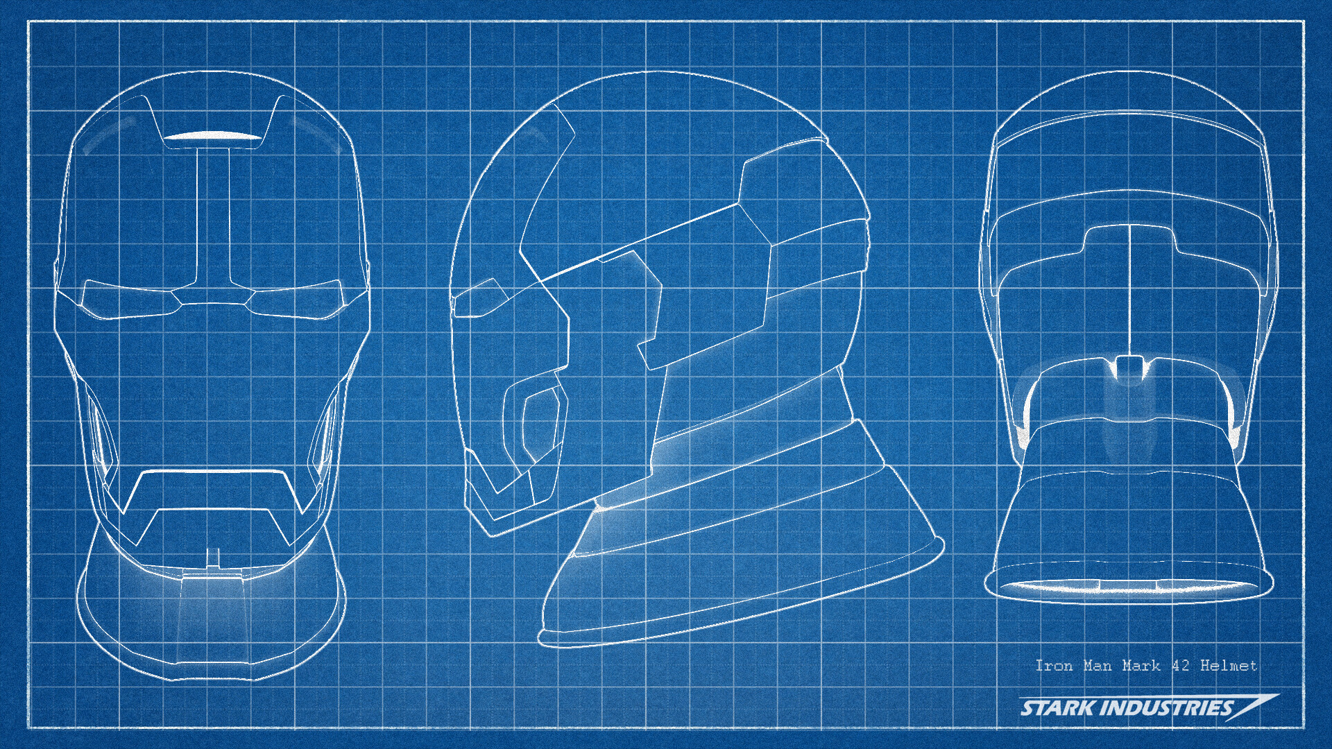 Шлем железного человека Blueprint