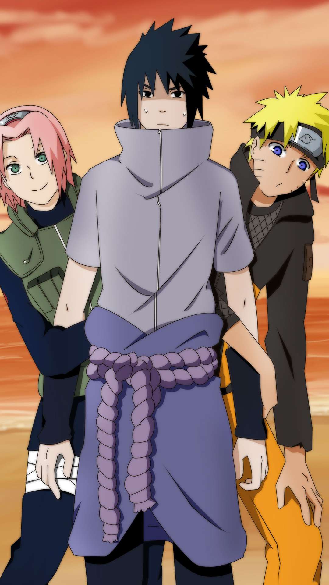 Naruto Team 7 Wallpaper for iPhone and Android