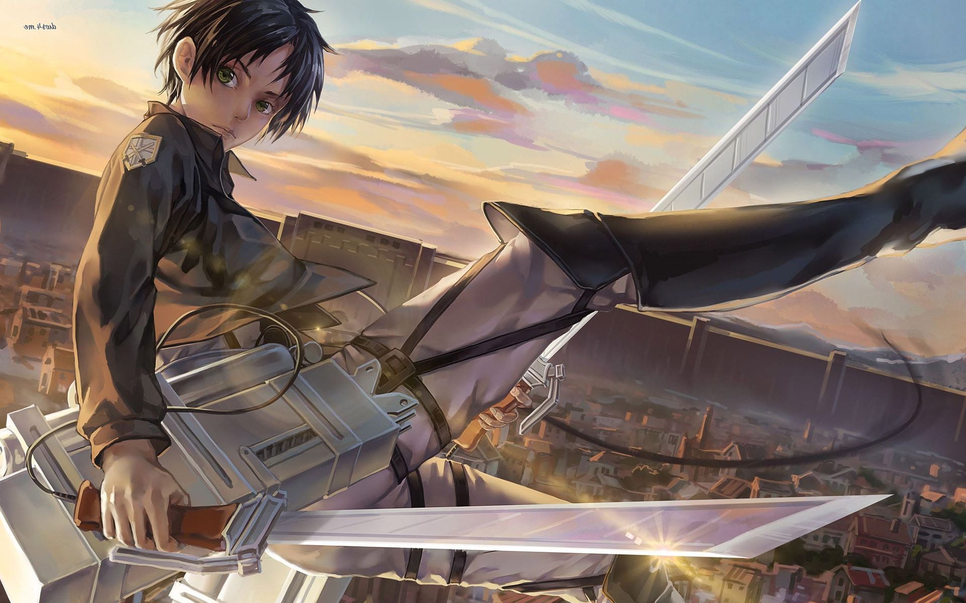 Cute Attack On Titan Eren Yeager Full HD Image
