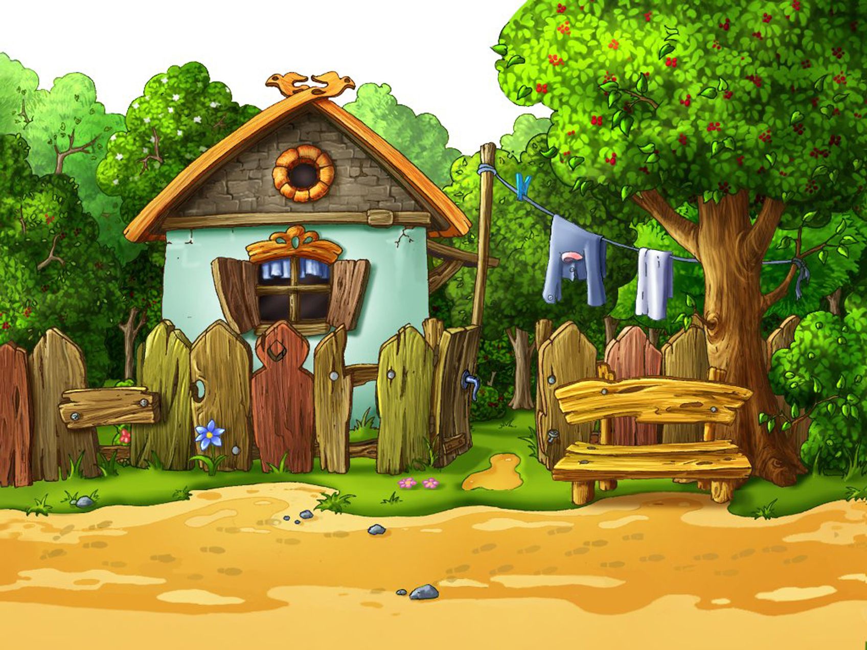 Картинки для декупажа. Cartoon house, Cartoon wallpaper, Farm cartoon