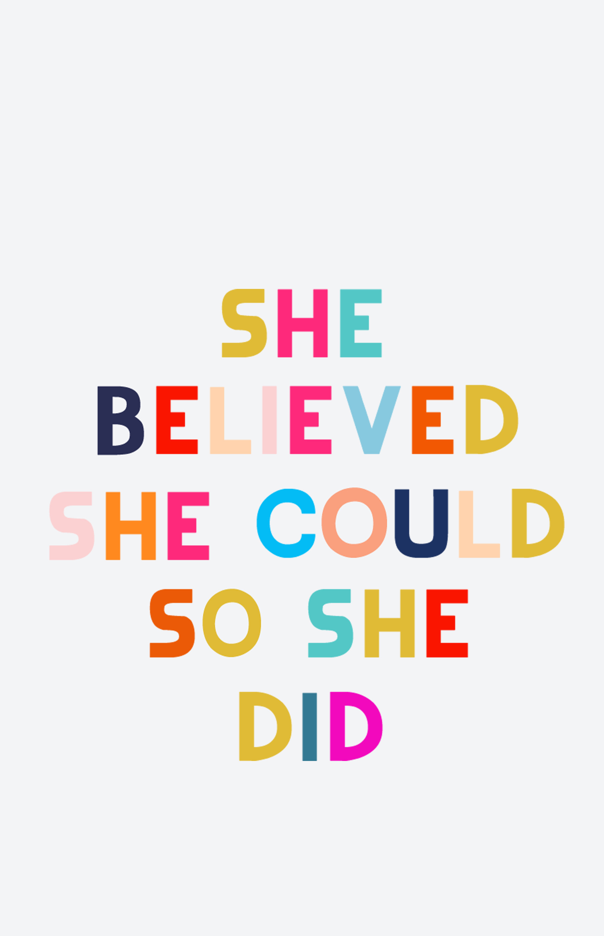 Click To Download Believed She Could So She Did Wallpaper & Background Download