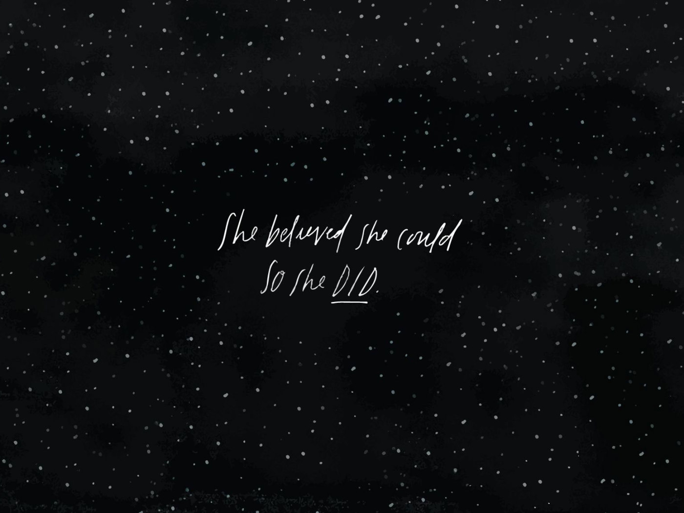 Aesthetic Black Wallpaper, She Believed She Could So She Did • Wallpaper For You