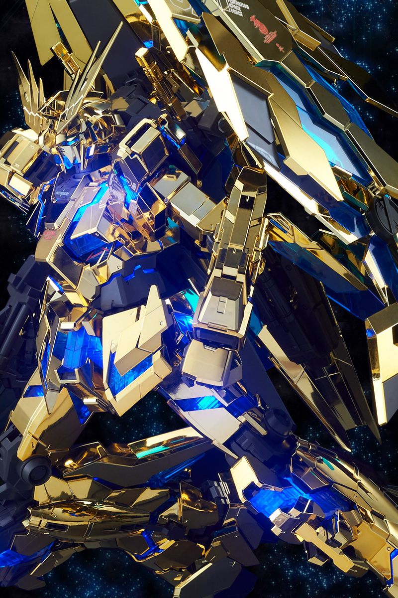 P Bandai: PG 1/60 Unicorn Gundam 03 Phenex [Gold Plated] [MOBILE SUIT UNICORN GUNDAM MSV] Release Date: February 2017. Unicorn Gundam, Gundam, Gundam Art