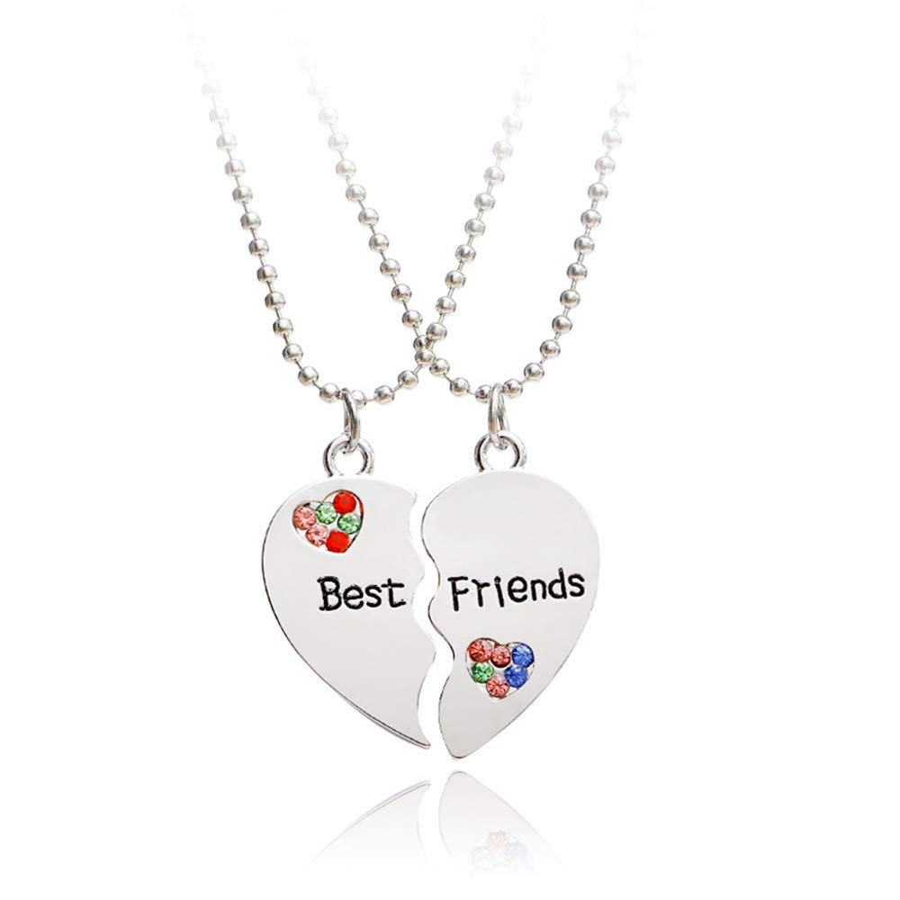 Best Friend Friendship BFF Necklaces, Heart Broken 2 Piece Friendship Best Friends Daughter Christmas Birthday Gifts For Teen Girls Granddaughter, Amazon.in: Jewellery