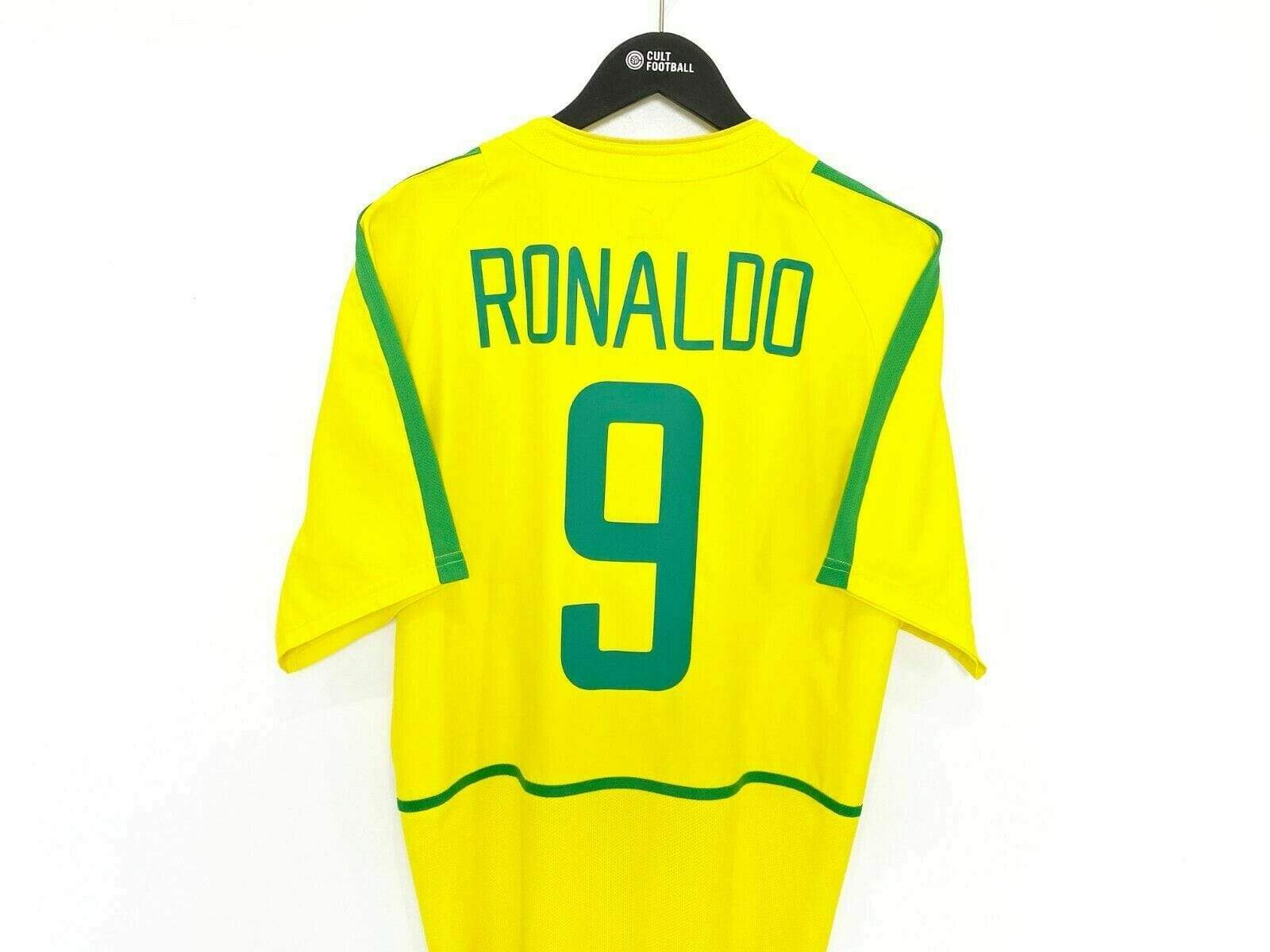 04 RONALDO Brazil Vintage Nike Home Football Shirt (L) INTER M Shirt Collective
