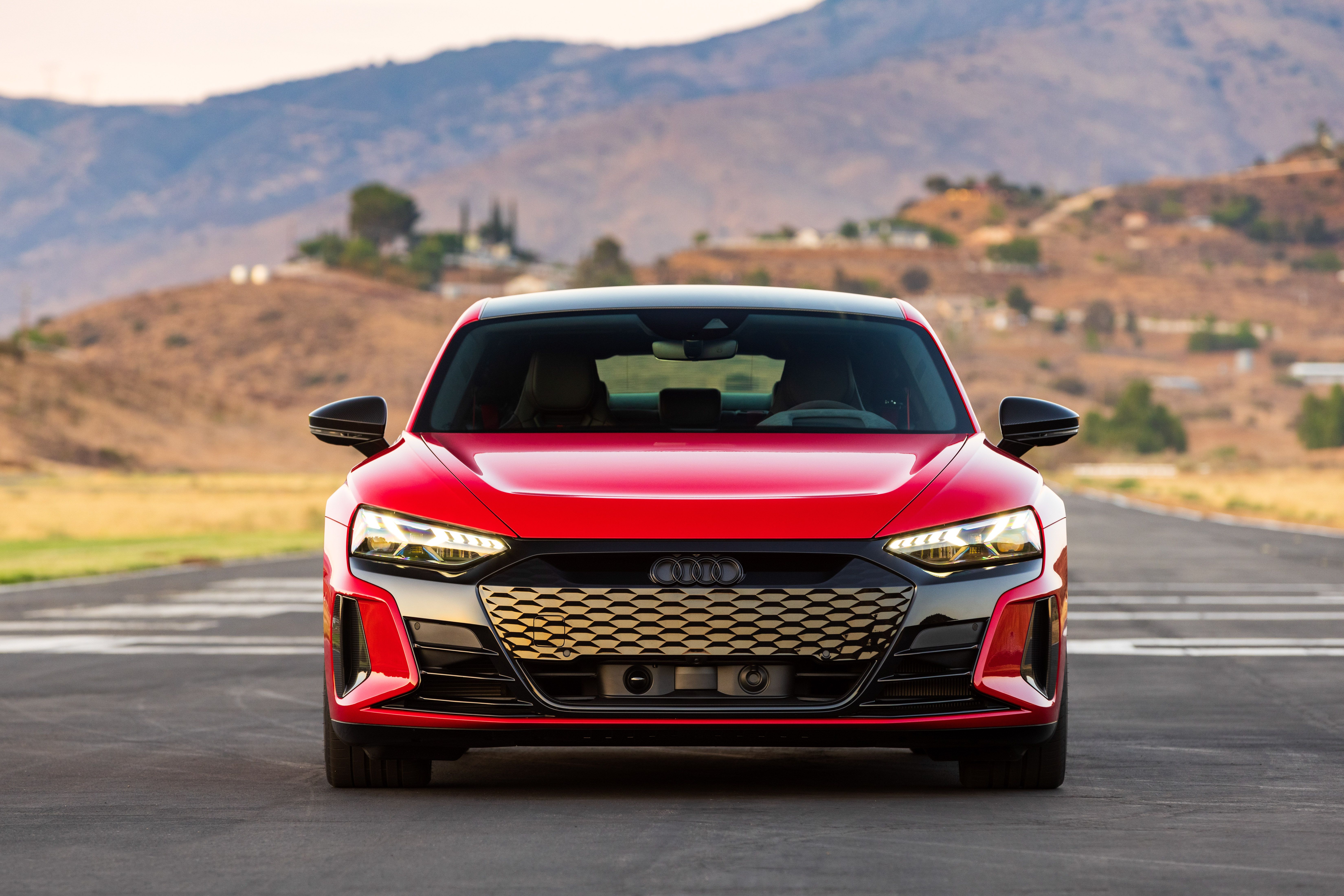 2022 Red Audi RS E Tron GT 4k Ultra HD Wallpaper