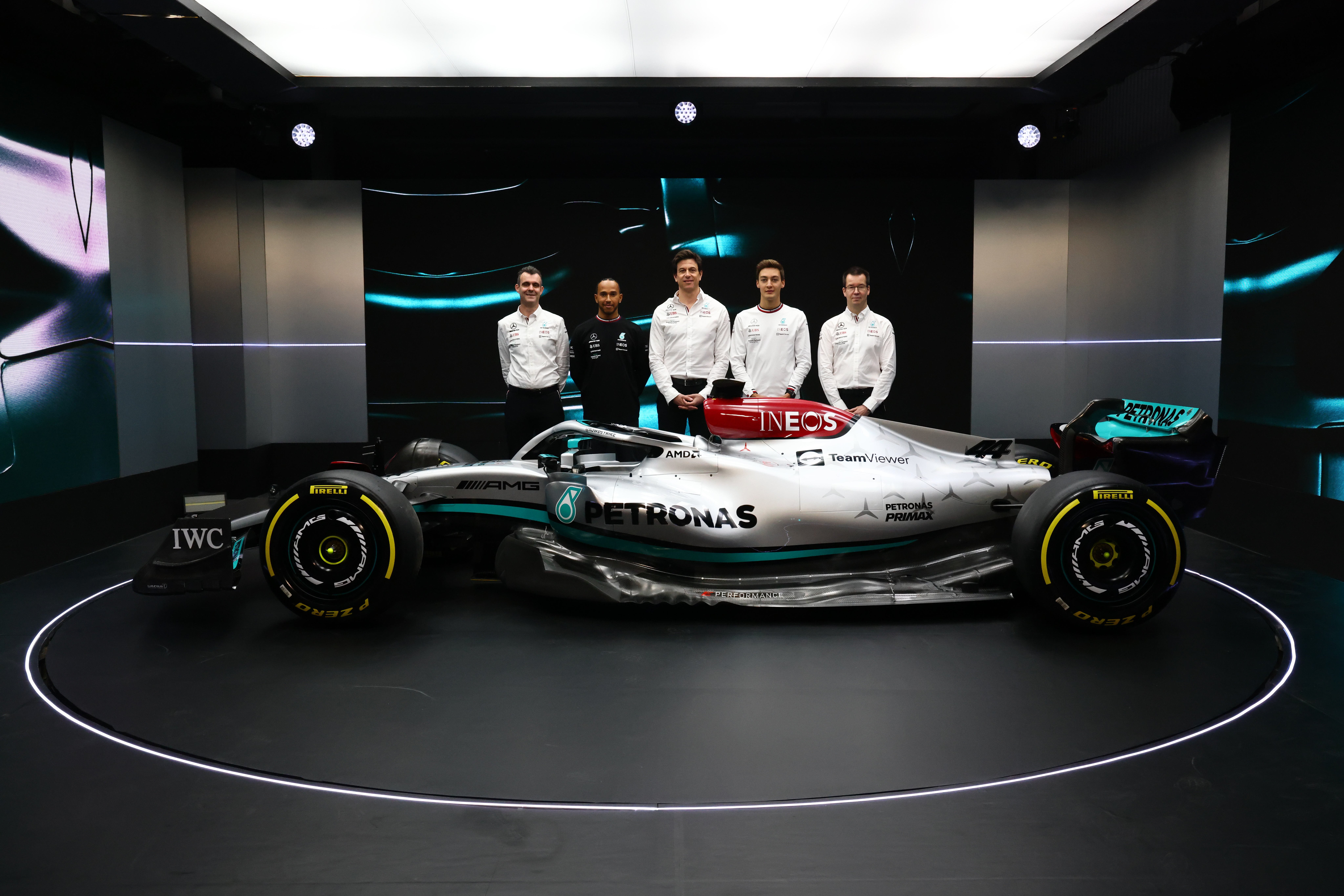 2022 Mercedes W13 F1 car launch photo