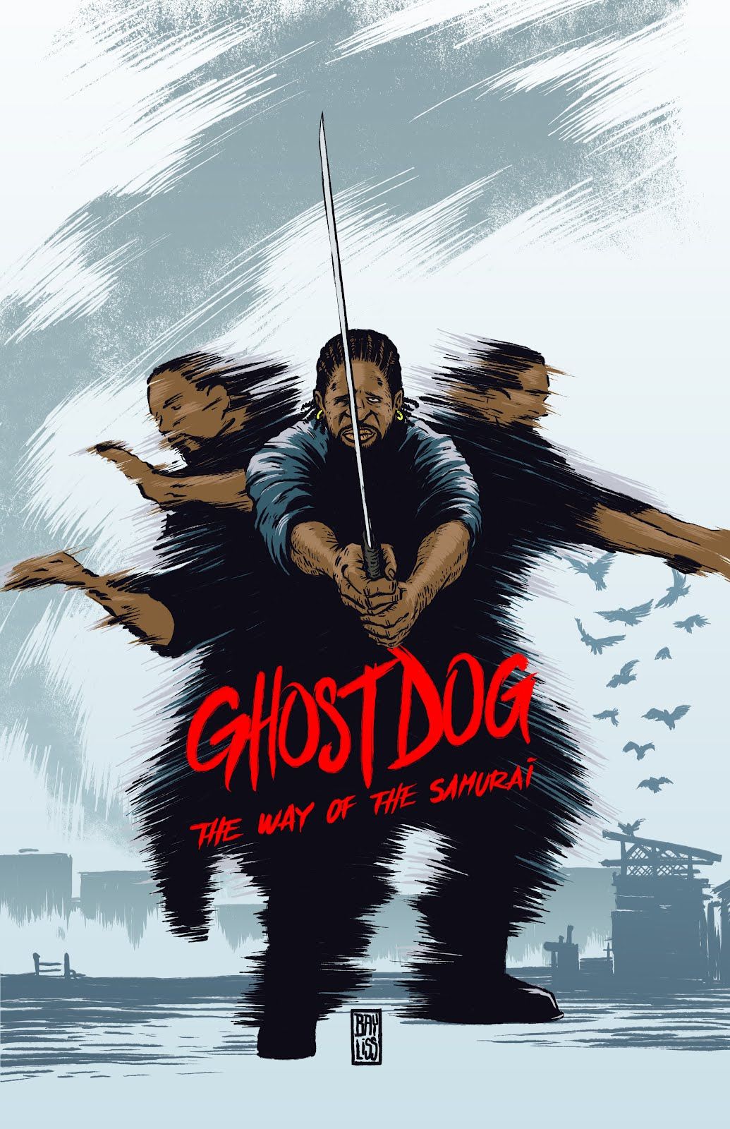 Ghost Dog: The Way of the Samurai by Daniel Bayliss. Ghost dog, Kung fu movies, Movie posters