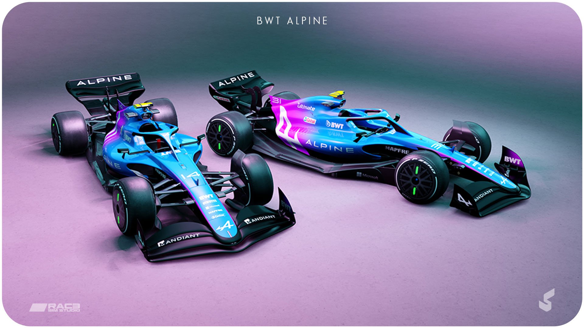 BWT Alpine F1 Team Concept. RSS Formula Hybrid X 2022 EVO