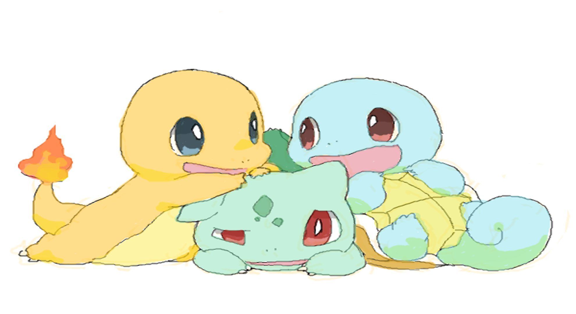 And Squirtle Bulbasaur Charmander Cute Pokemon Squirtle Wallpaper. Pokemon, Cute pokemon, Pokemon background