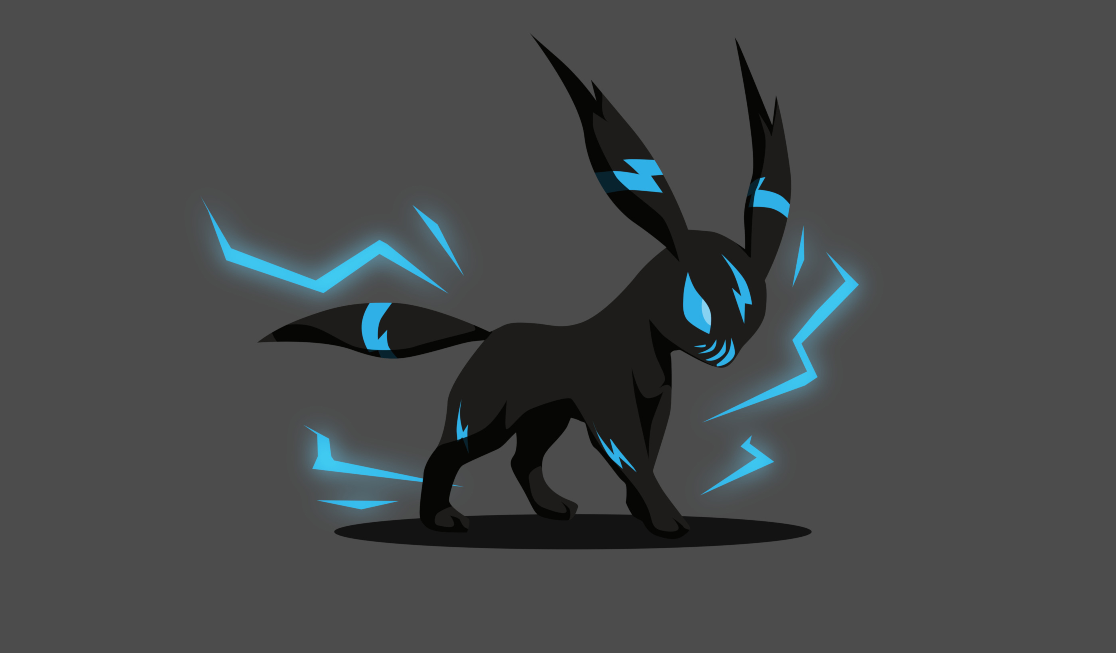 Wallpaper 4k Umbreon Pokemon Minimal Wallpaper