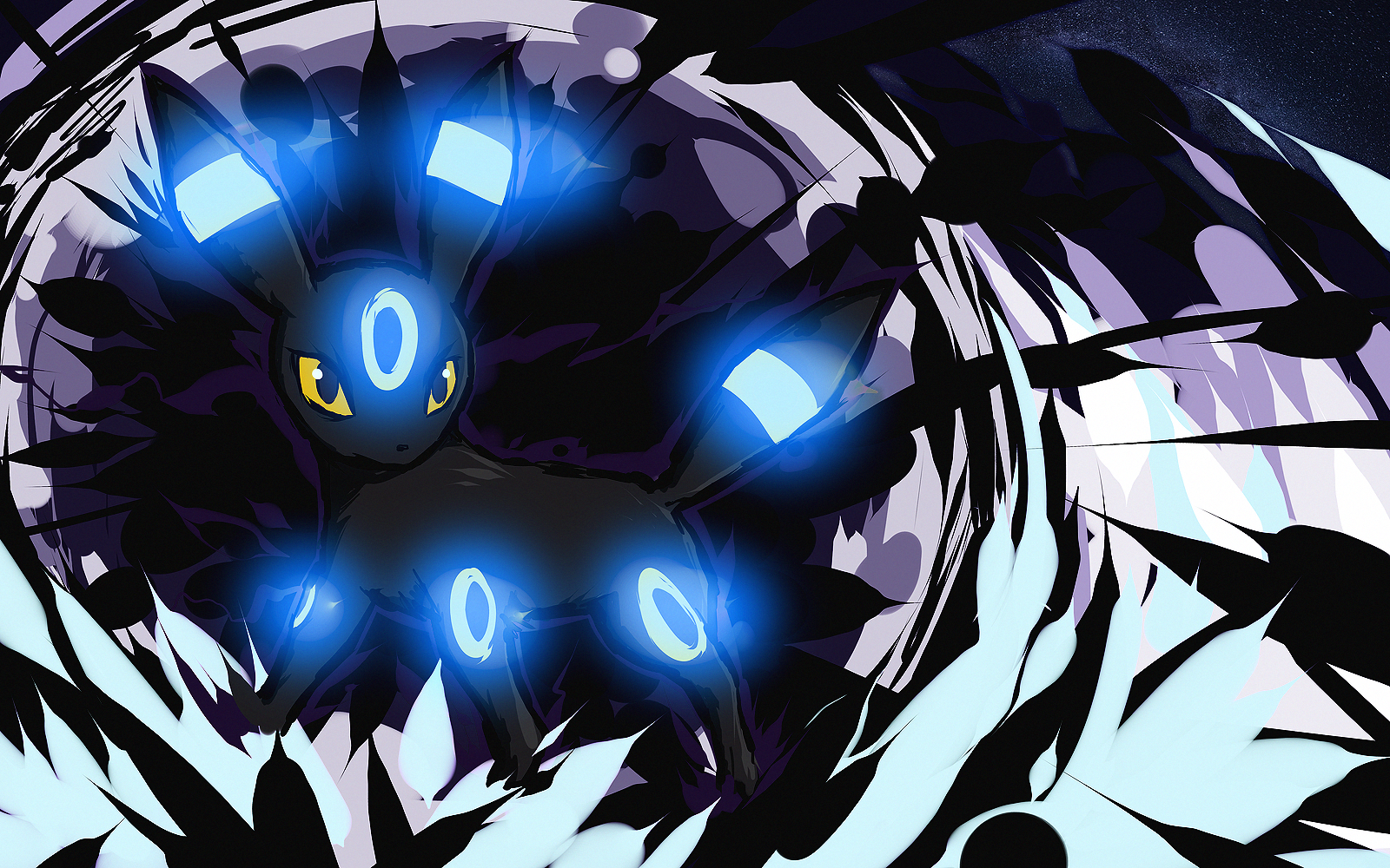 Shiny Dark Umbreon Shiny Umbreon Pokémon / iPhone HD Wallpaper Background Download (png / jpg)