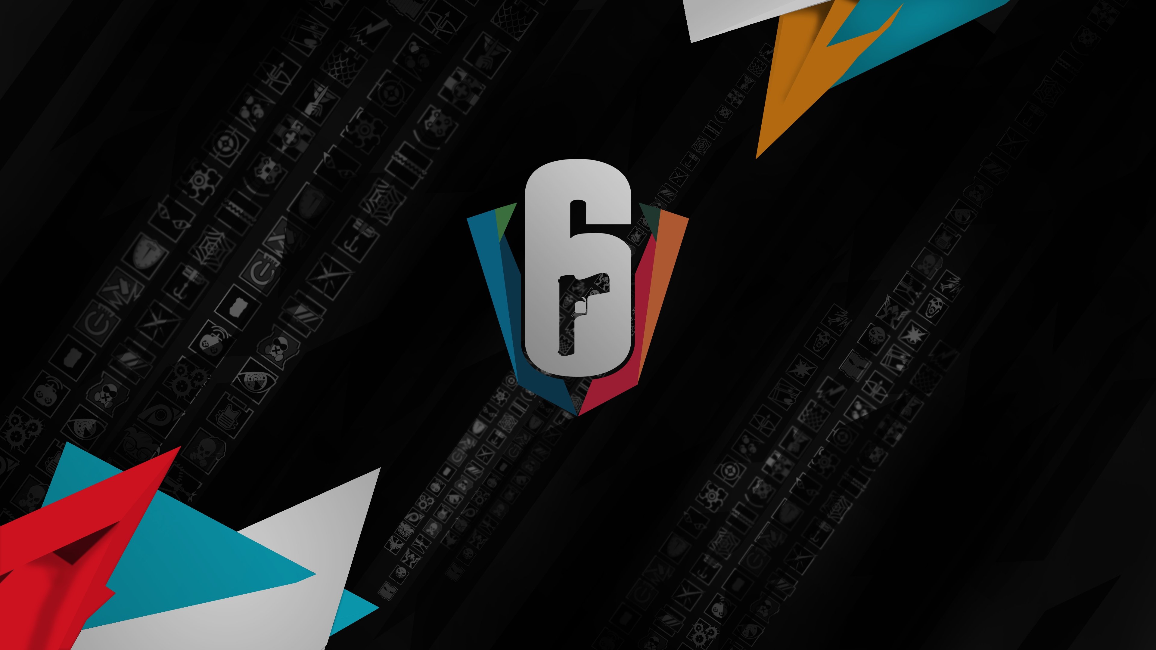 Rainbow Six Siege Logo 4K