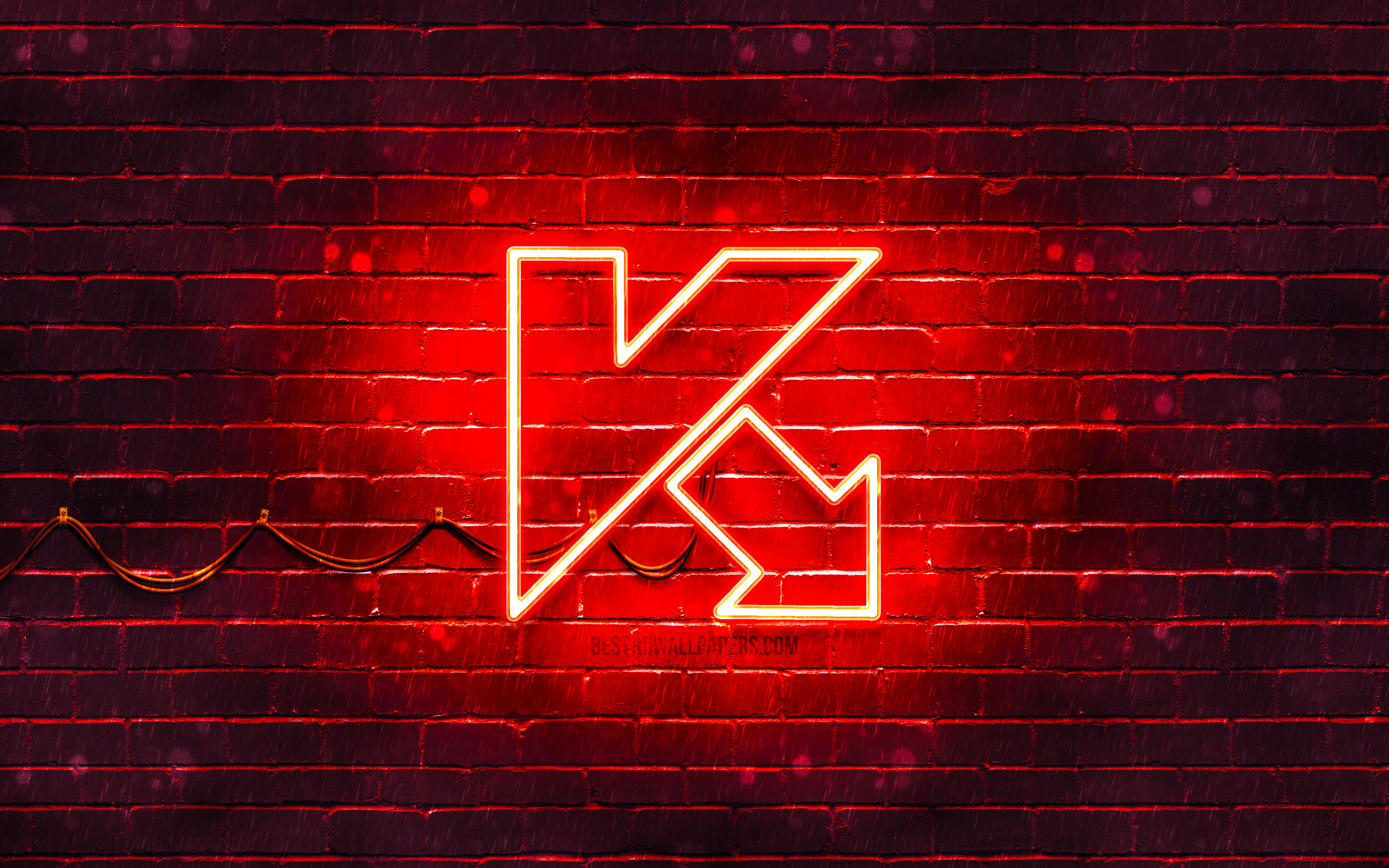 Download wallpaper Kaspersky red logo, 4k, red brickwall, Kaspersky logo, antivirus software, Kaspersky neon logo, Kaspersky for desktop with resolution 3840x2400. High Quality HD picture wallpaper