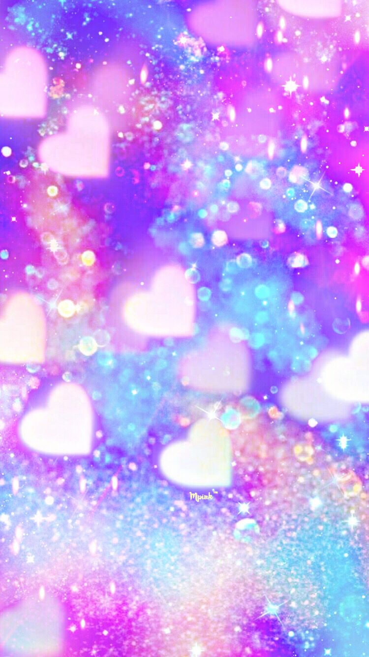 Shimmer Hearts Wallpaper Lockscreen Girly, Cute, Wallpaper For IPhone, Android, IPad & All Other. Heart Wallpaper, Pretty Wallpaper, Cute Wallpaper Background