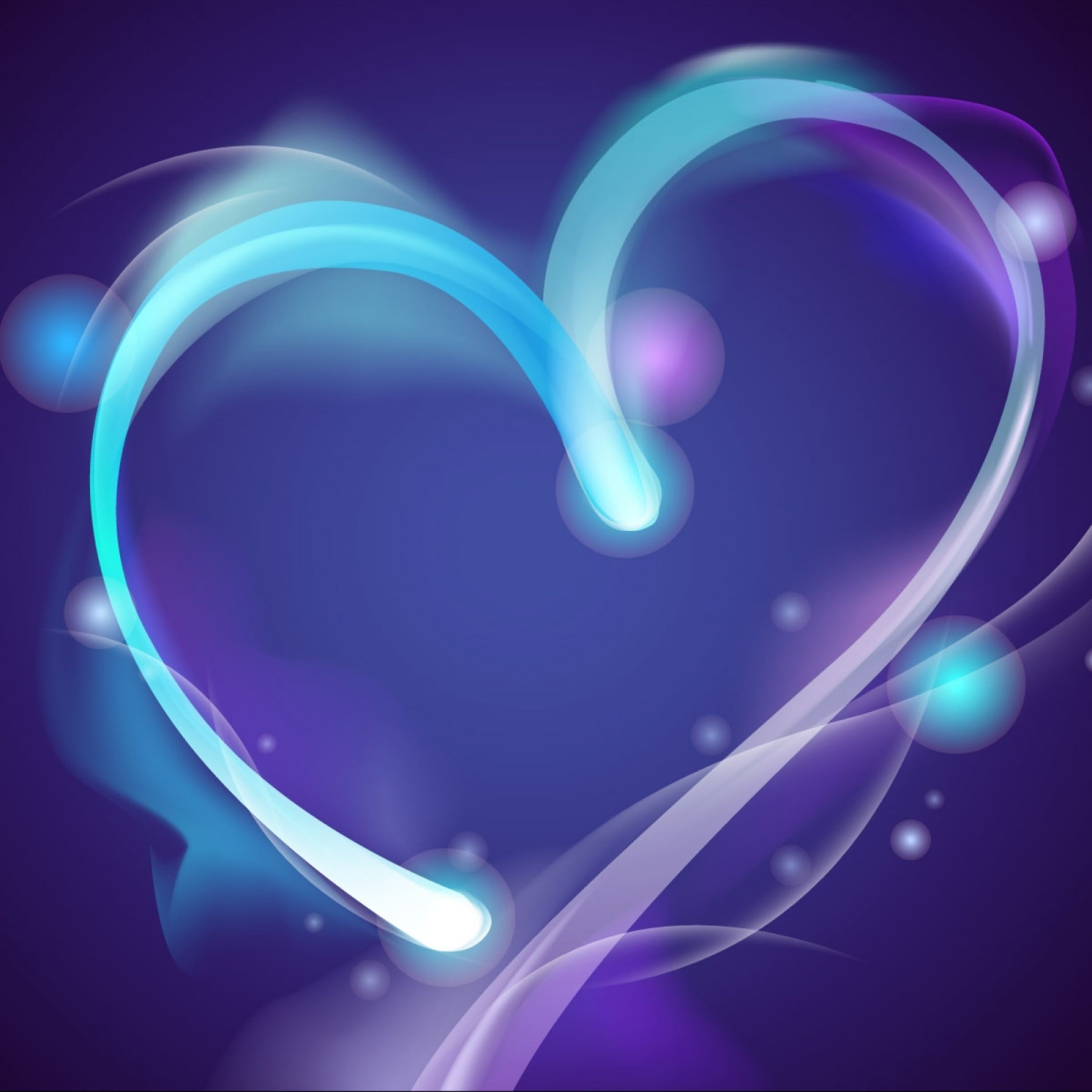 Cute Purple Heart. wallpaper.sc iPad