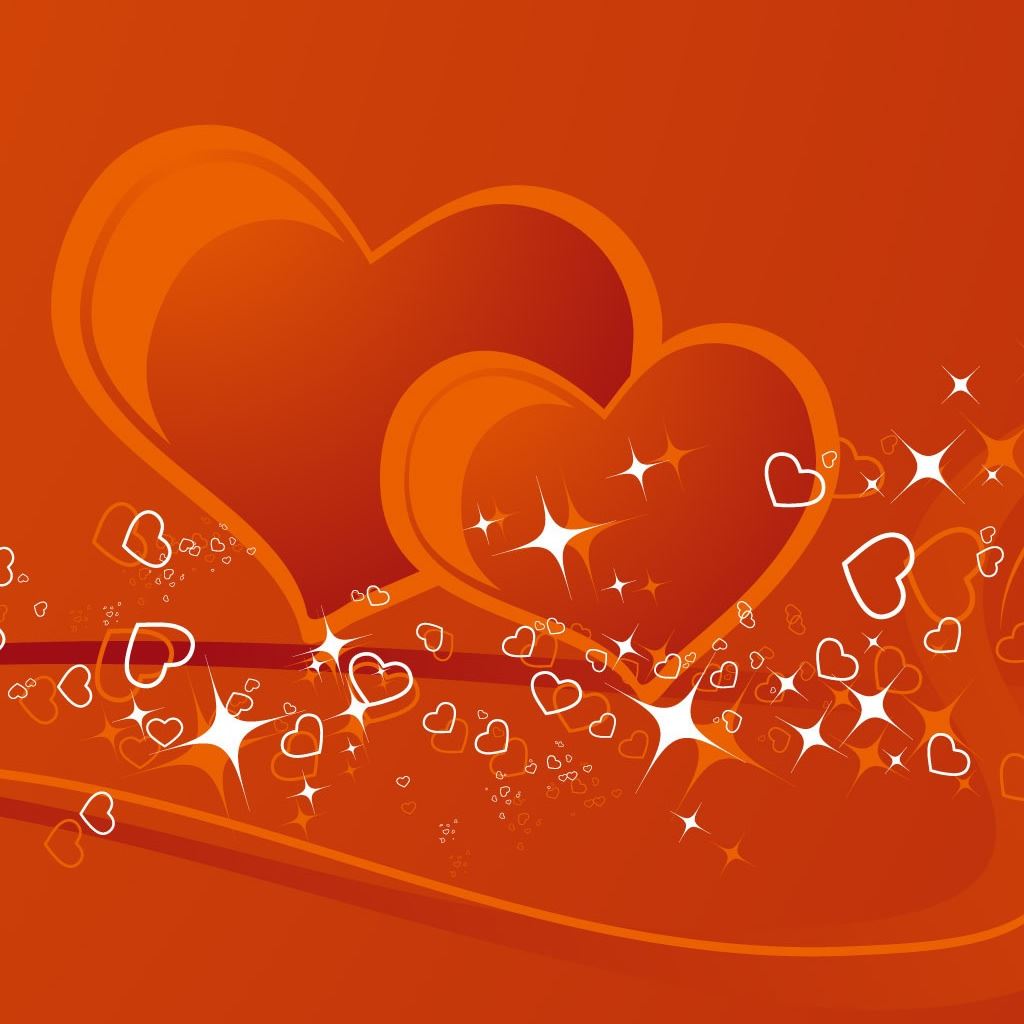 Couple Hearts iPad Wallpaper Free Download